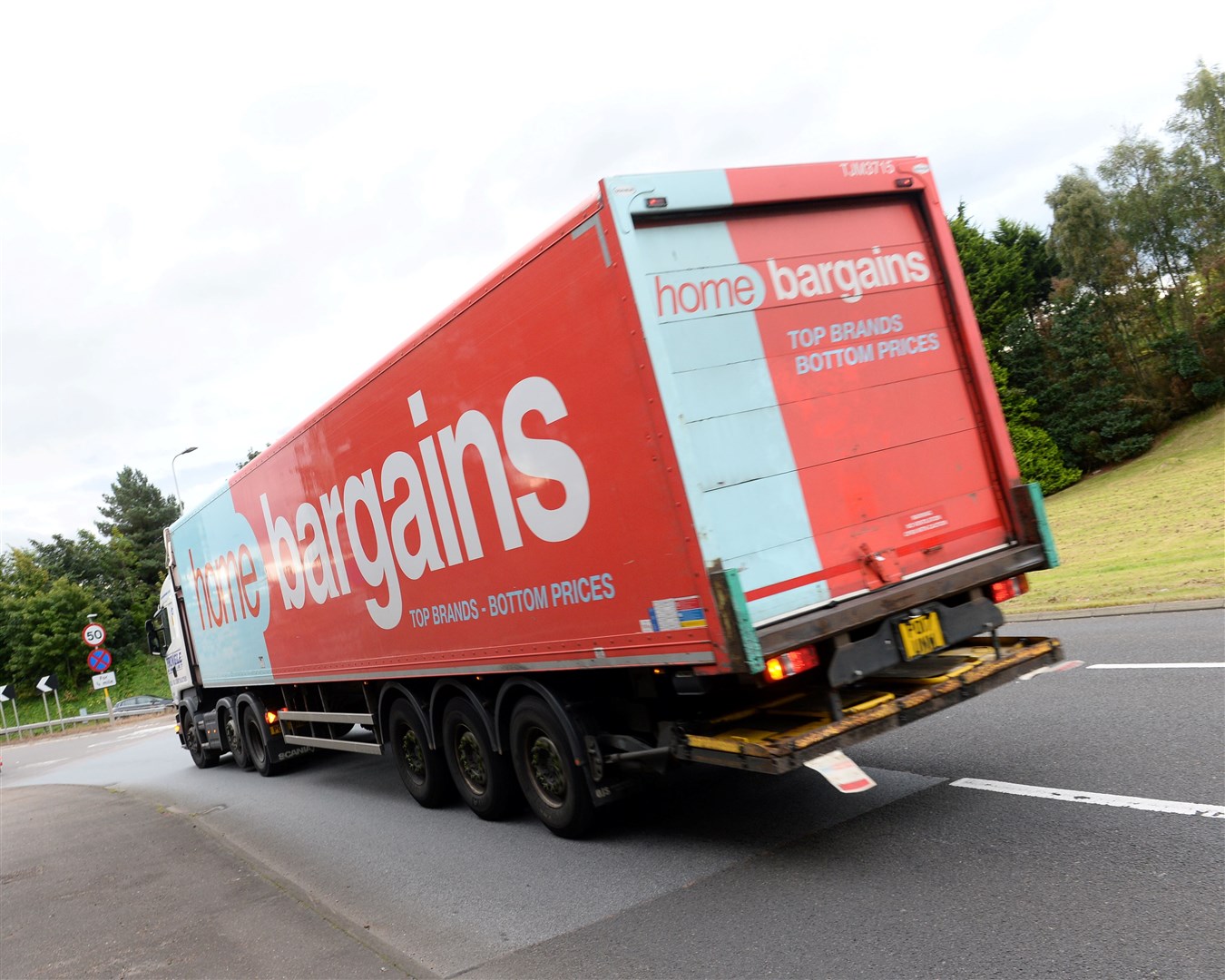 A Home Bargains lorry. Picture: Gary Anthony.