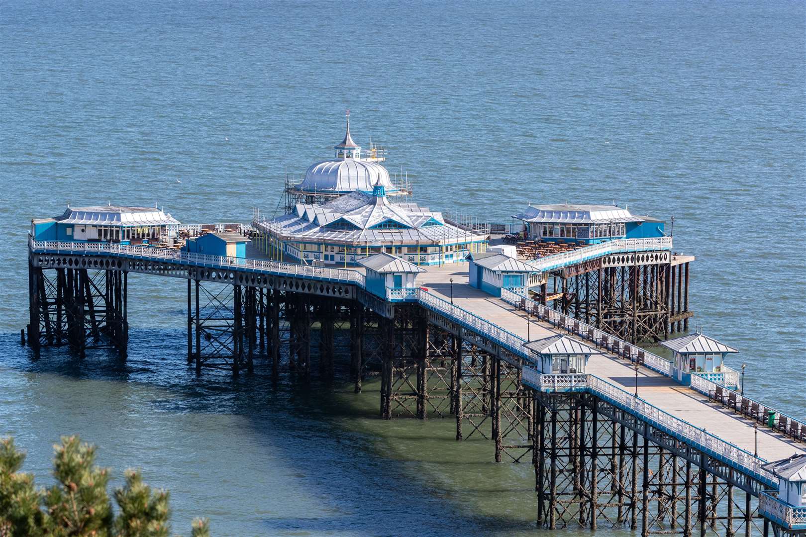The pier at Llandudno, north Wales, stands empty as the UK continued in lockdown to help curb the spread of the coronavirus (Peter Byrne/PA)