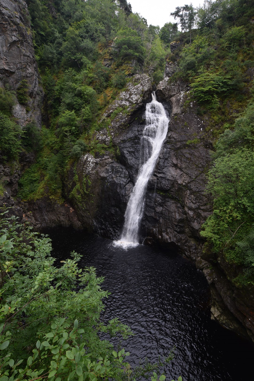 The Fall of Foyers besides Loch Ness the Scottish Highlands