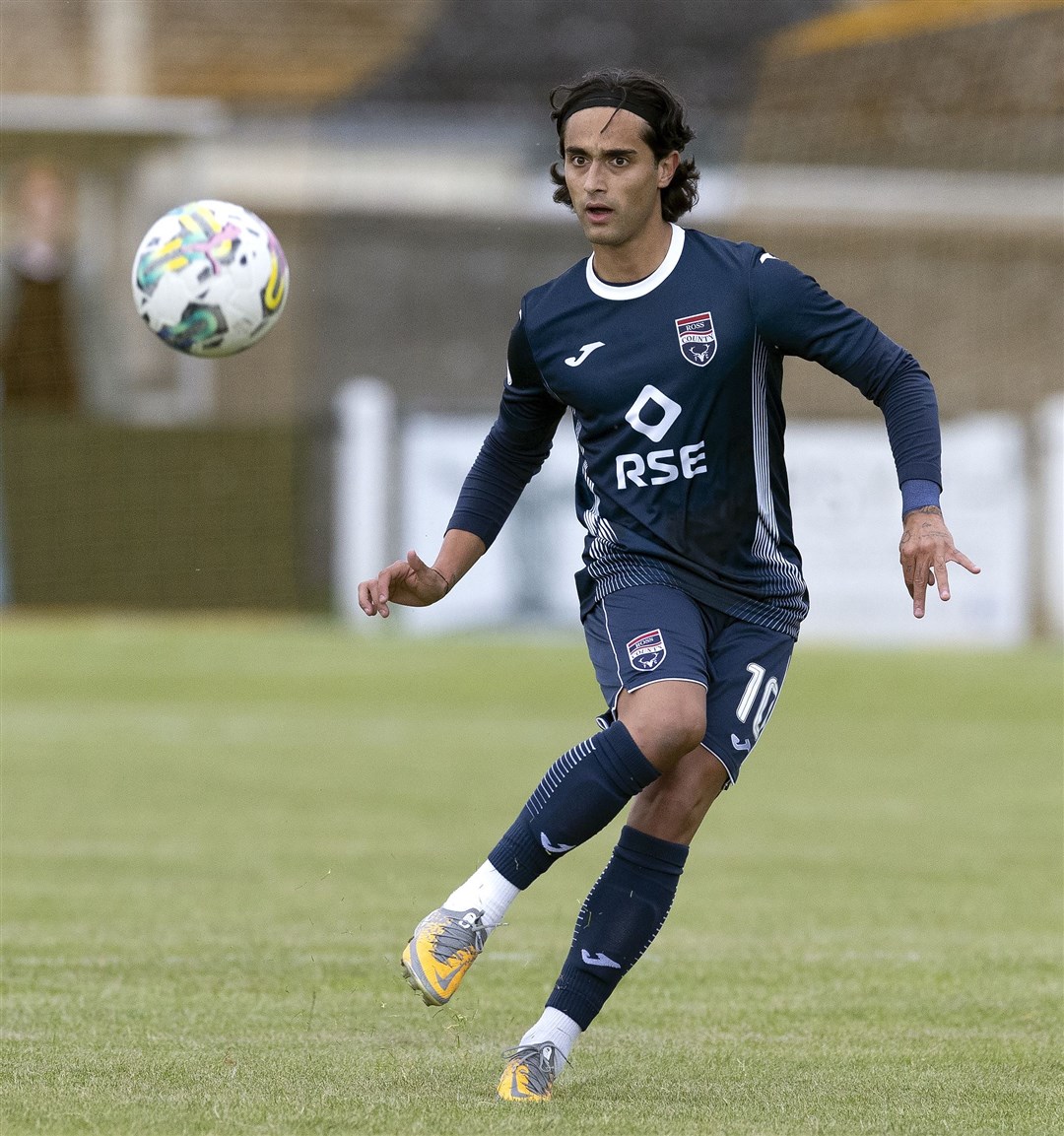 Ross County's Yan Dhanda was heavily involved in County's play