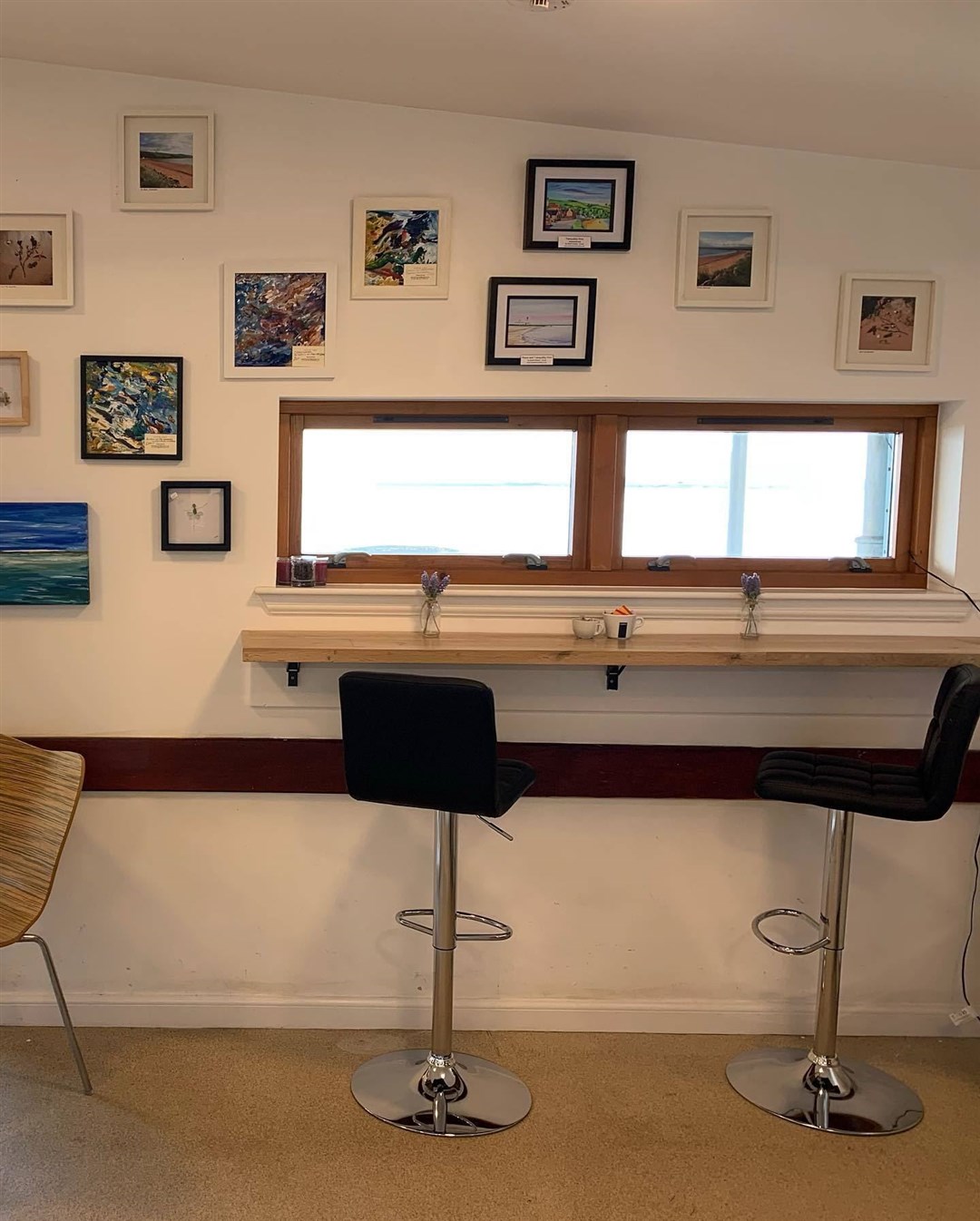 The beach cafe boasts a slick new look inside. Picture: Rosemarkie Amenities Association and Beach Cafe