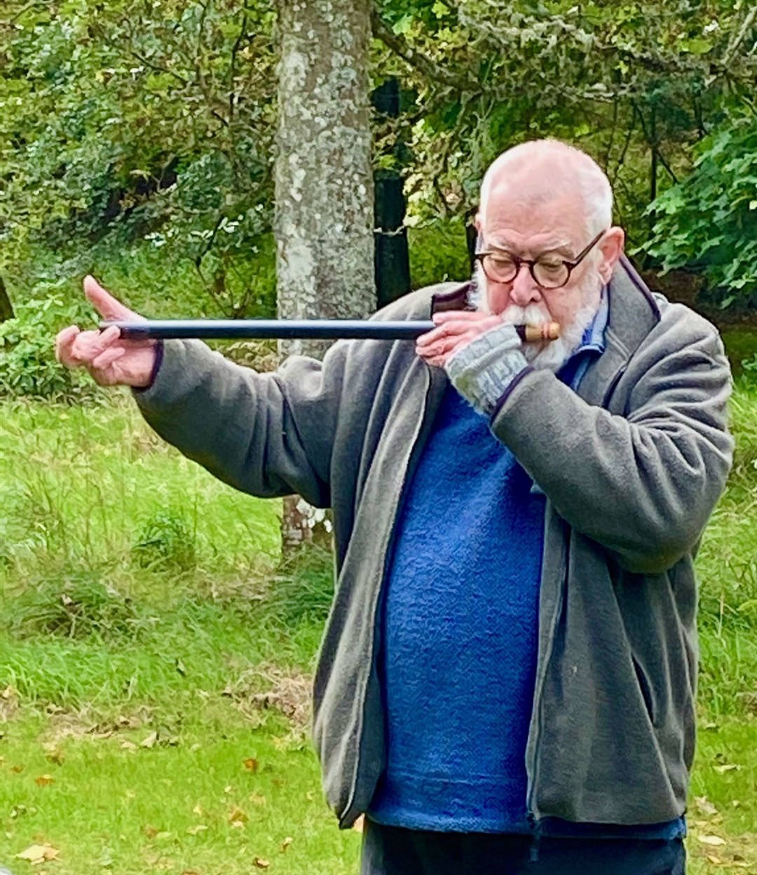 Storyteller Bob Pegg appeared as part of the event in the grounds of Balnagown Castle.