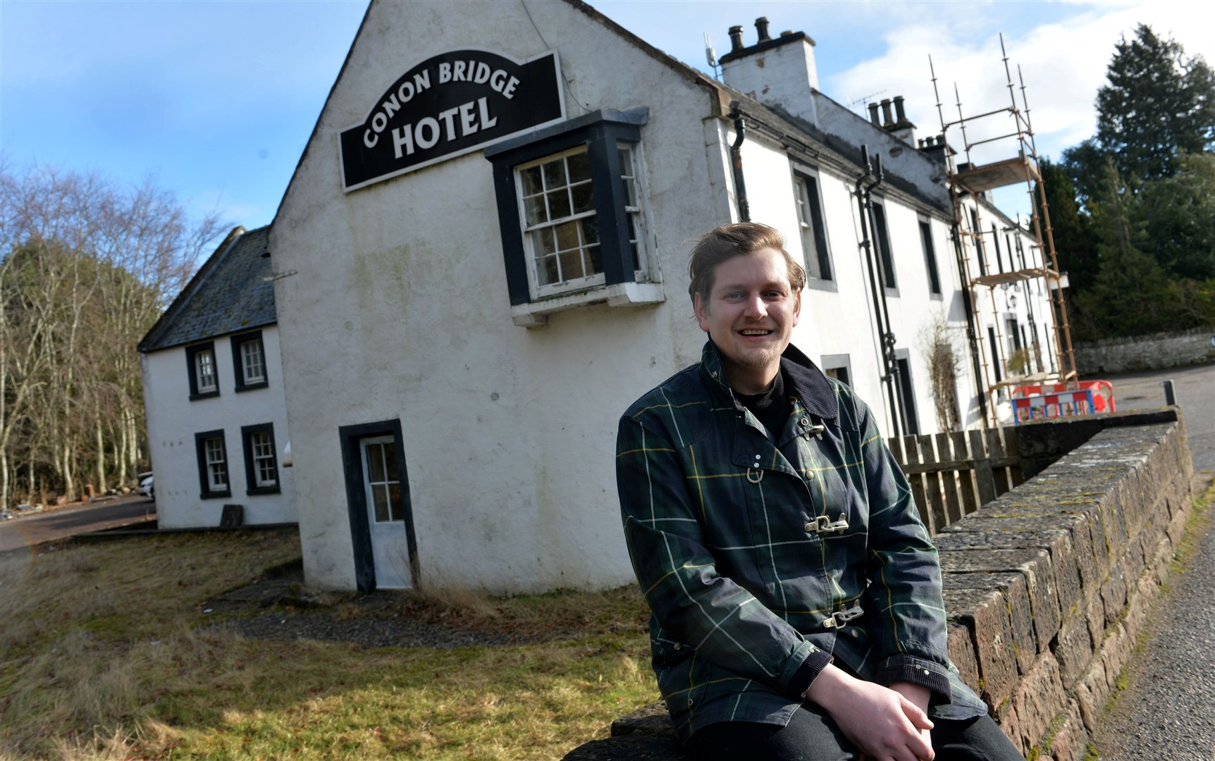 Conon Bridge Hotel owner David Whiteford sees a bright future for the building and says he is prepared to put in the graft to get there. Picture: Callum Mackay.