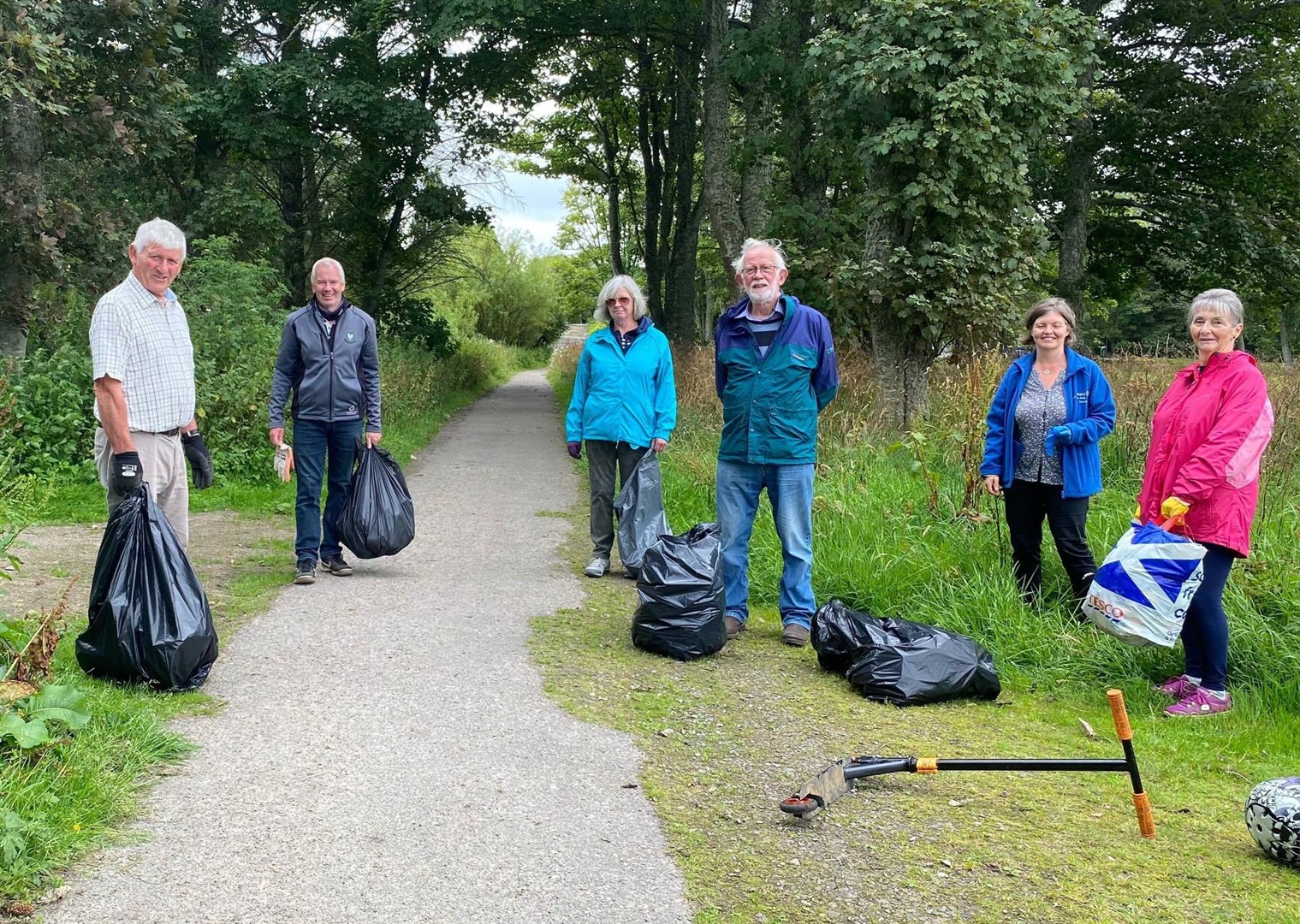 Members of Tain and Easter Ross Rotary Club collected bags of litter on their recent drive.