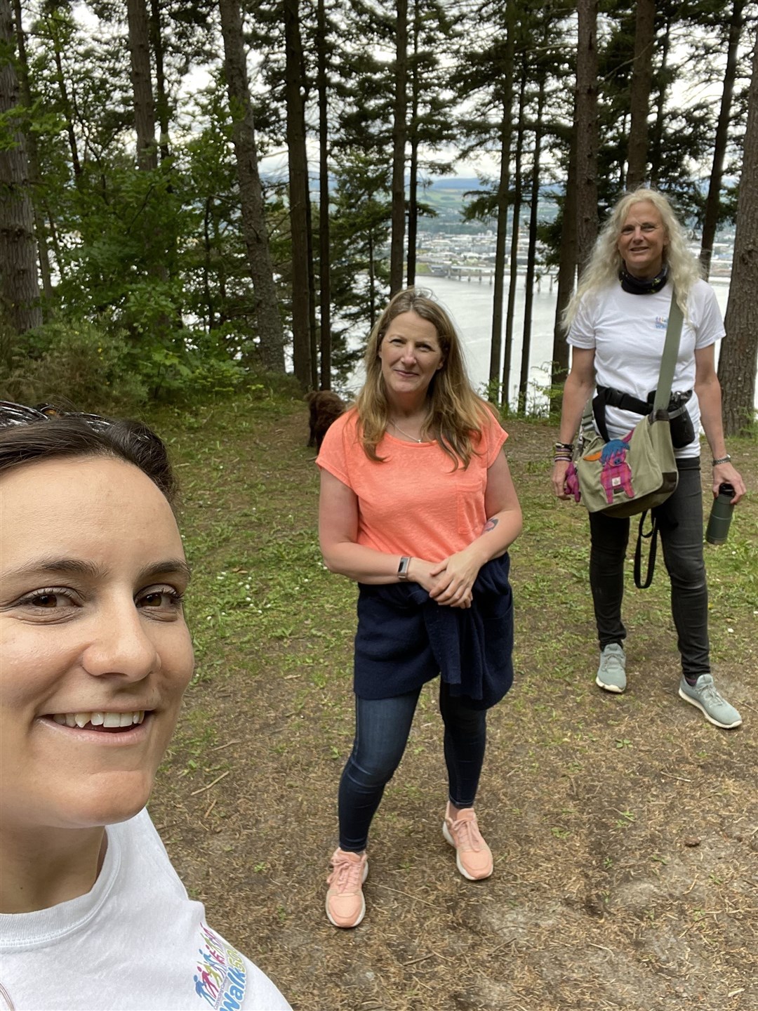 CYC’s Barbara Brown, Heather Mackenzie and Amanda Hicks on a young carers walk