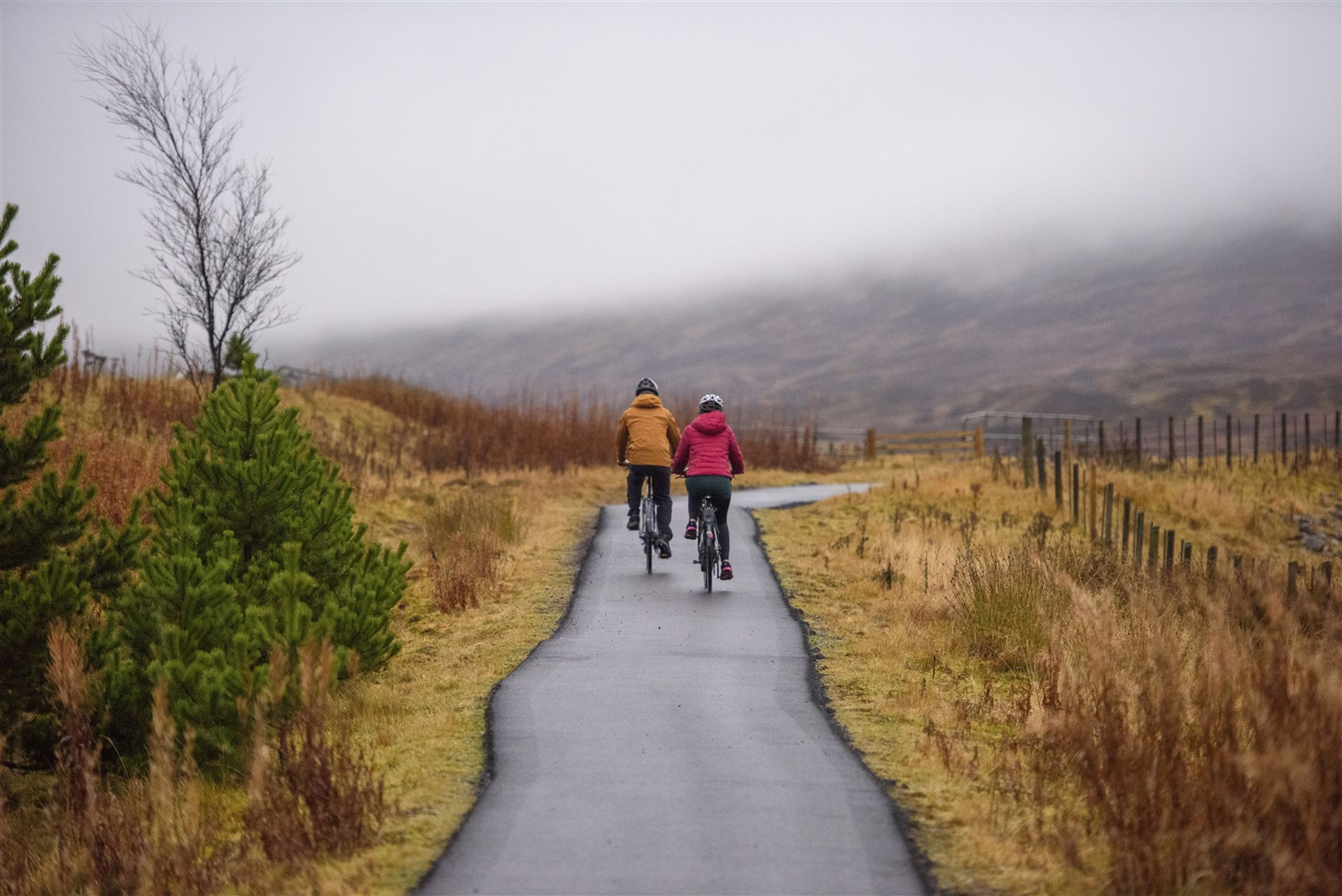 The cycle path over the Drumochter pass was resurfaced for part of the way last year.