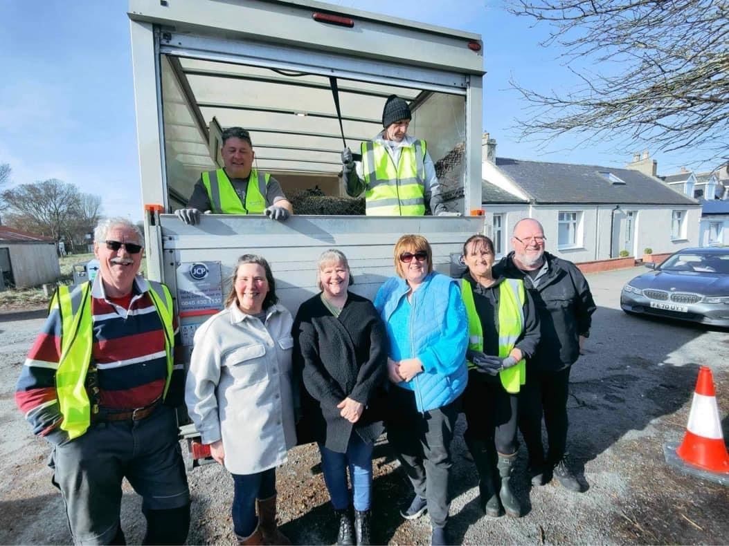 The community clean-up was arranged by Balintore & District Residents Group after a meeting last November.