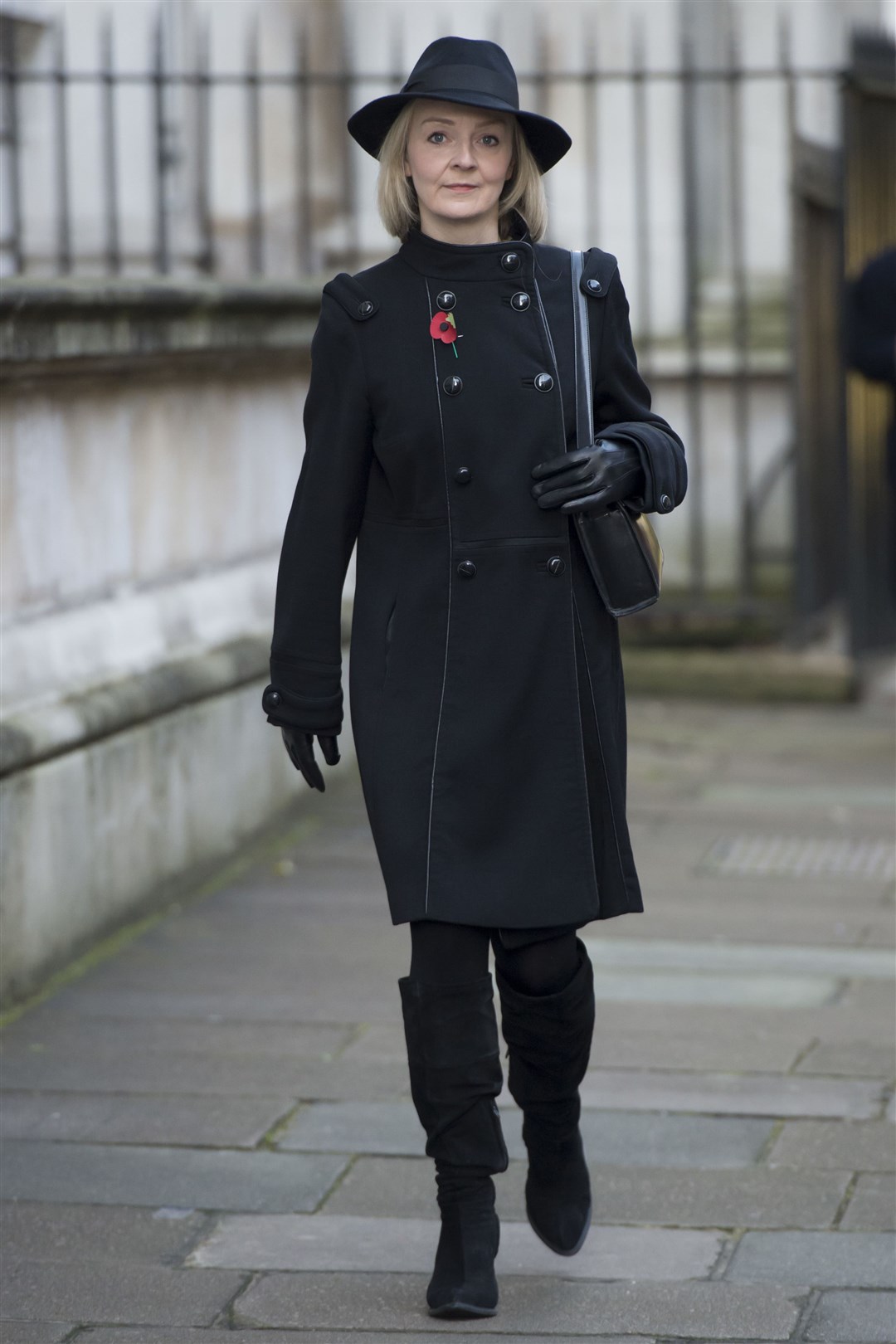 Then-justice secretary Liz Truss walks through Downing Street in 2016 (David Mirzoeff/PA)