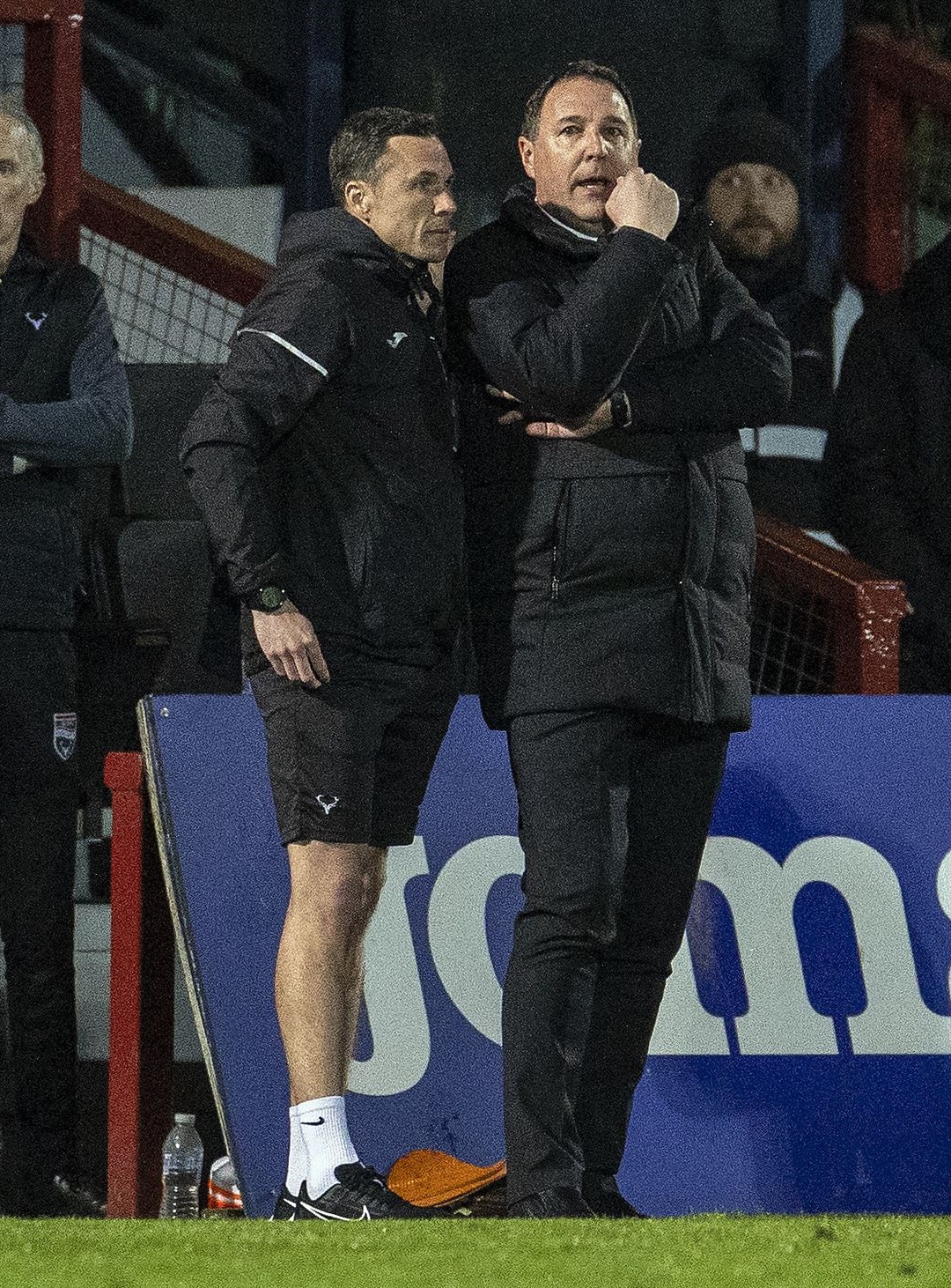 Malky Mackay will have been plotting the way forward with assistant manager Don Cowie. Picture: Ken Macpherson