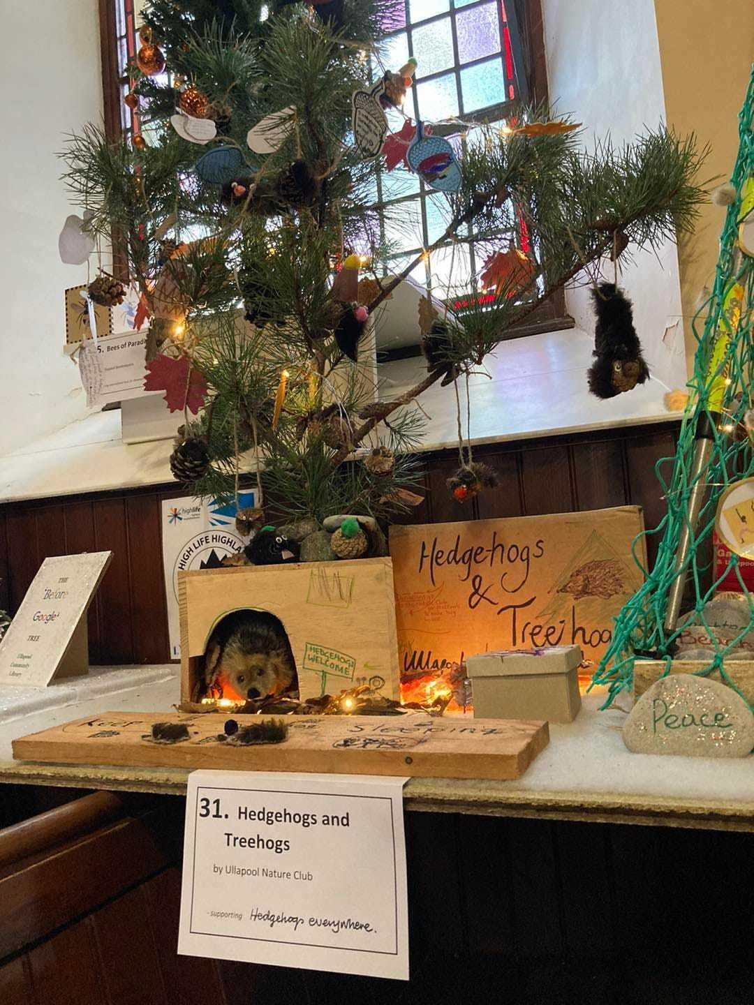 The club's Christmas Tree at the Ullapool Christmas Tree Festival. Picture: High Life Highland.
