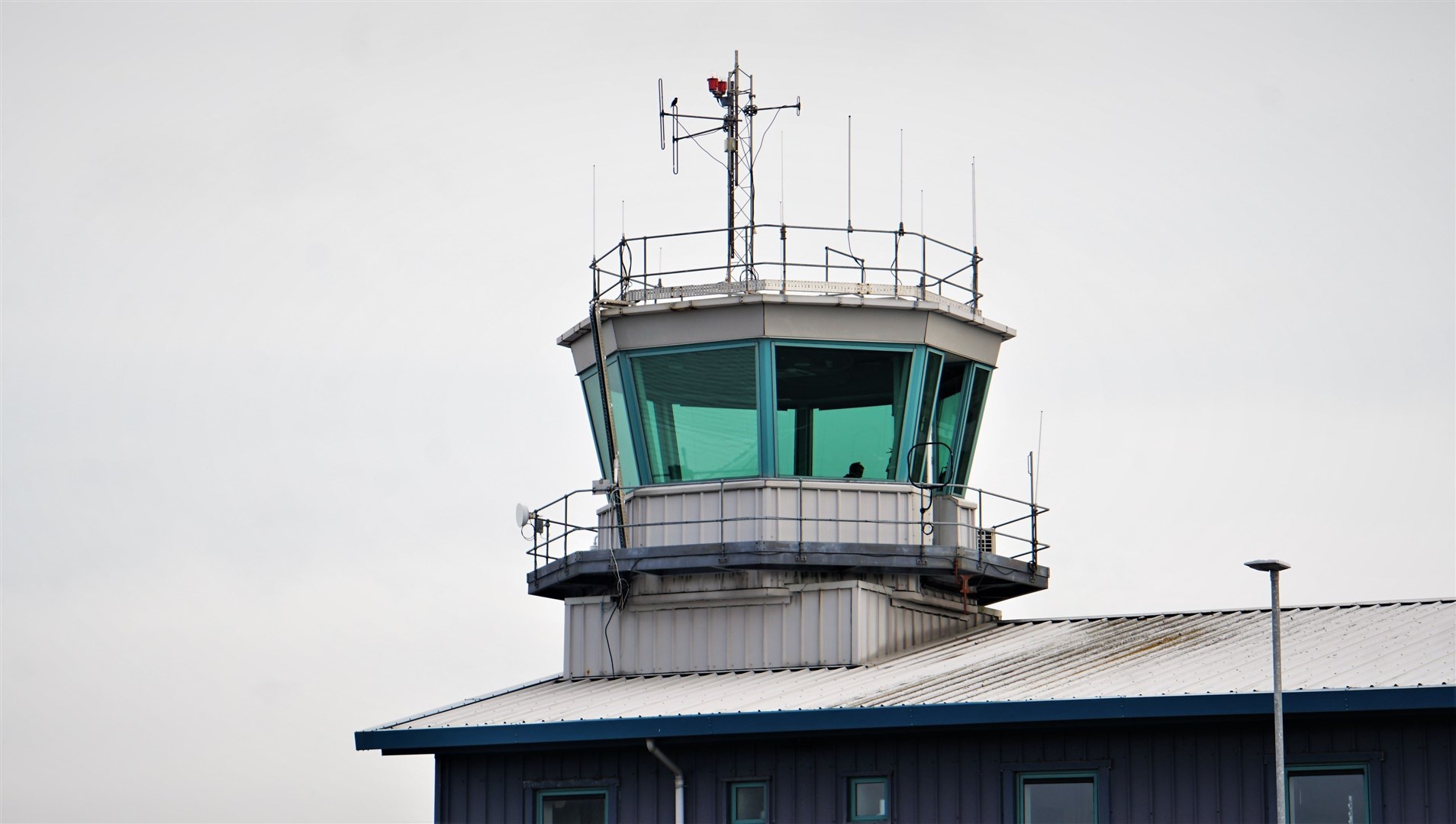 Air traffic control at Wick airport.