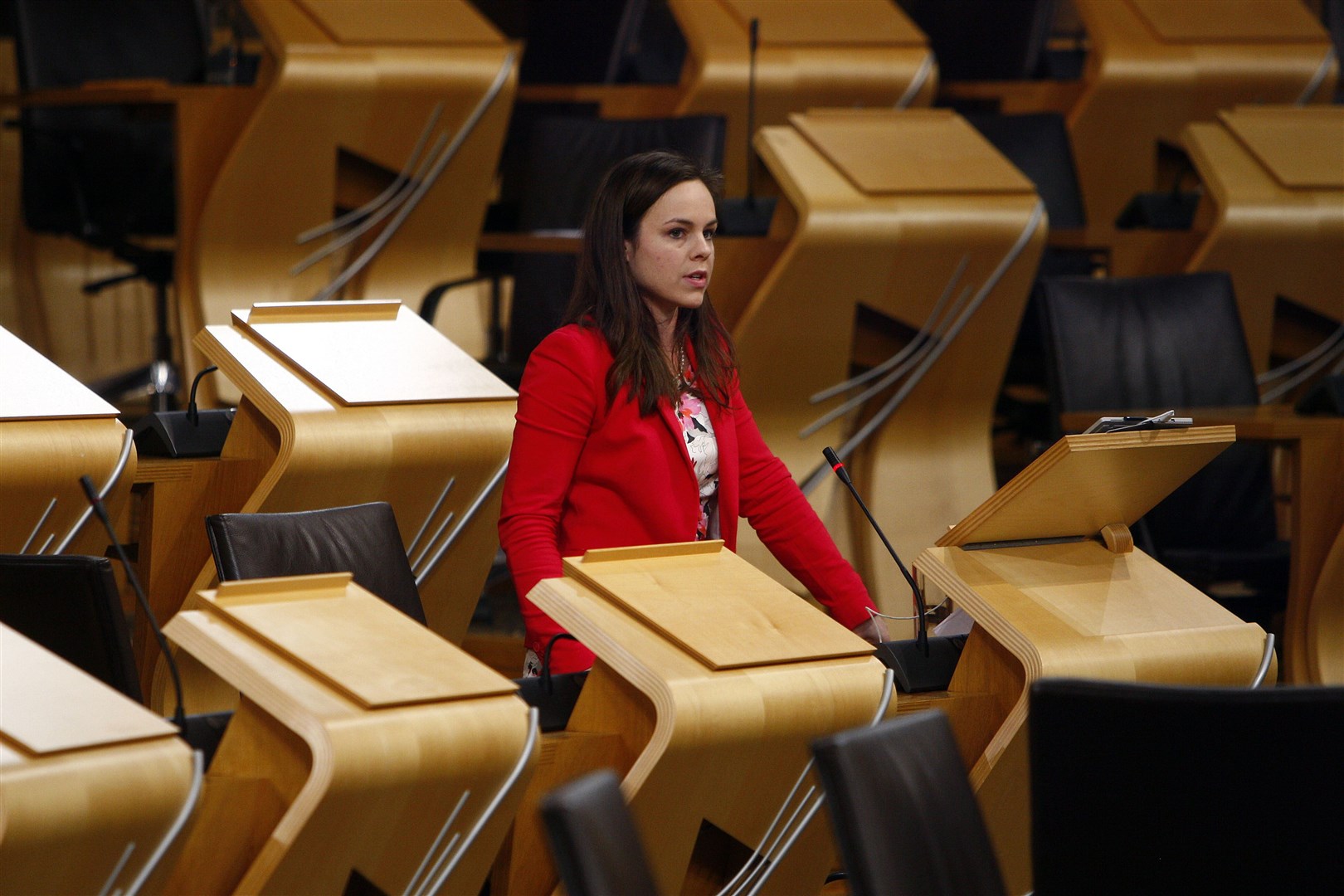 MSP Kate Forbes speaking in the Scottish Parliament.