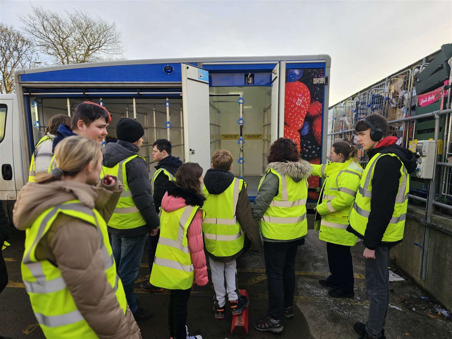 Pupils discovered how the delivery van system works too. Pictures courtesy Michelle Mackay.