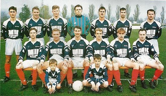 A Ross County team photo from the 1993/94 season (their last in the Highland League) - Back Row (L/R) Brian Grant, Barry Wilson, Sandy MacLeod, Steve Hutcheson, Alan Duff, Craig Reid, Gordon Connelly.Middle Row (L/R) Andy MacLeod, Robbie Williamson, Johnston Bellshaw, Billy Ferries, Robbie Stewart, Chris Somerville. Picture: Roy Bremner / http://www.spanglefish.com/rosscountyteamhistory/index.asp