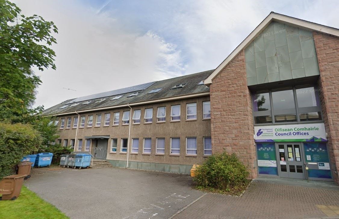 The Highland Council locality office in Dingwall will be closed tomorrow (Friday). Photo: Google Street View