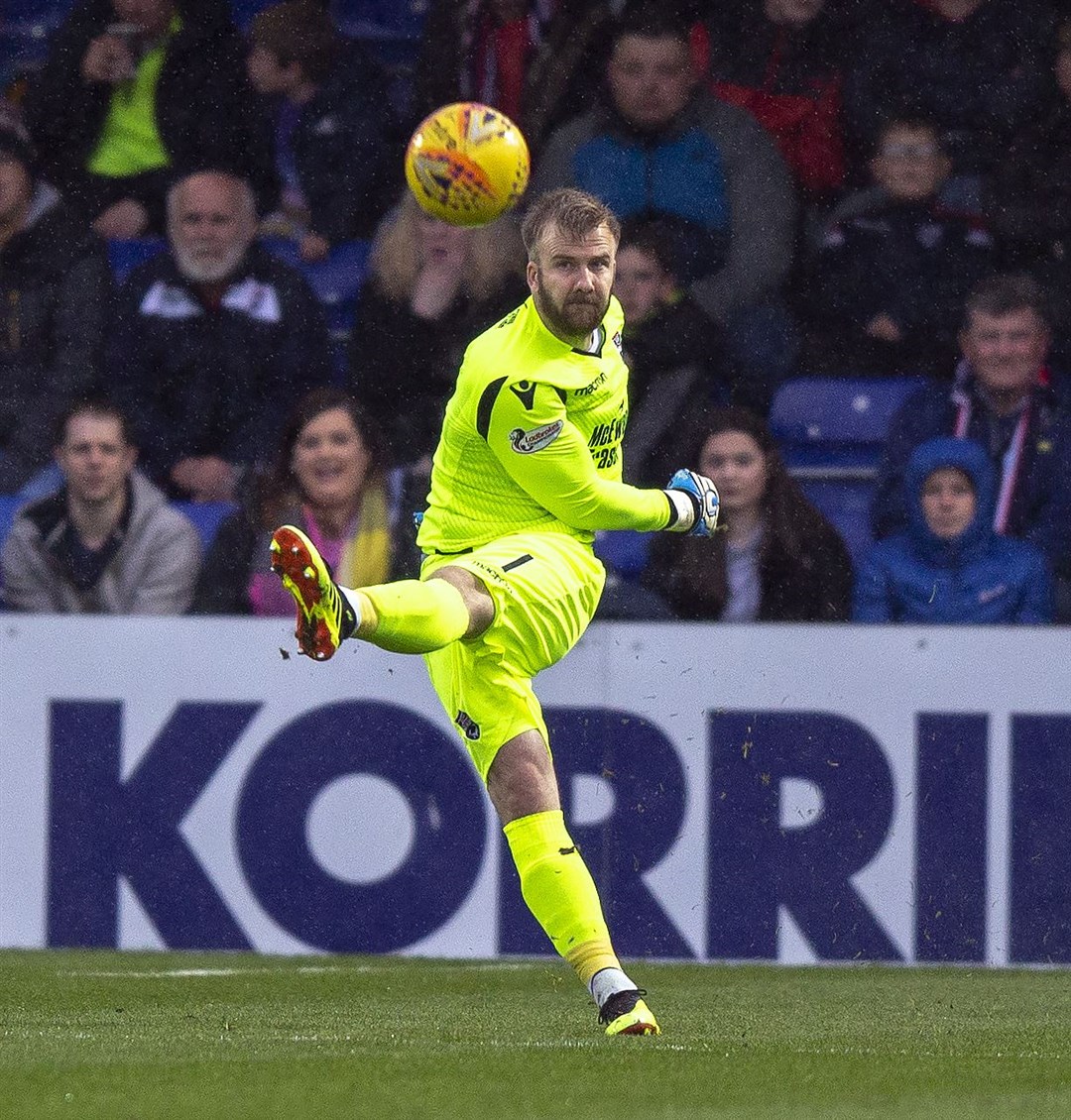 Goalkeeper Scott Fox left Ross County after four years in the summer to return to former club Partick Thistle. Picture: Ken Macpherson