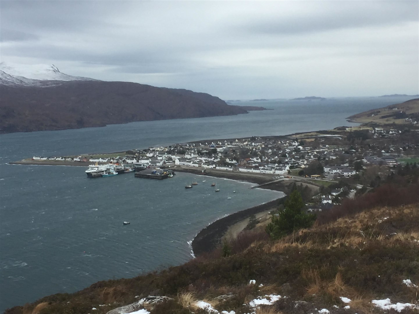 A view from part of the site, looking towards Ullapool.