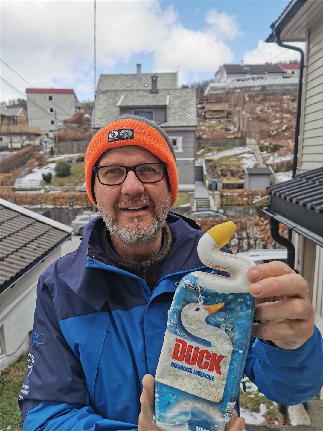 Kenneth Bruvik with the bottle that helped spark a connection with a new audience in Ross-shire and beyond. Picture: Kenneth Bruvik