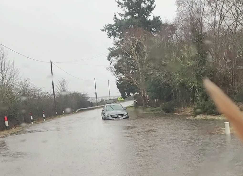 Flooding has impact several areas in Inverness and the surrounding towns. Photo: Car Olè Macd/Facebook