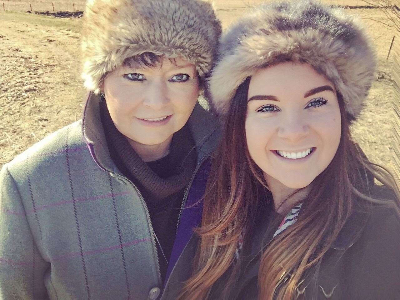 Katy Sutherland (right) with her mother Jackie.