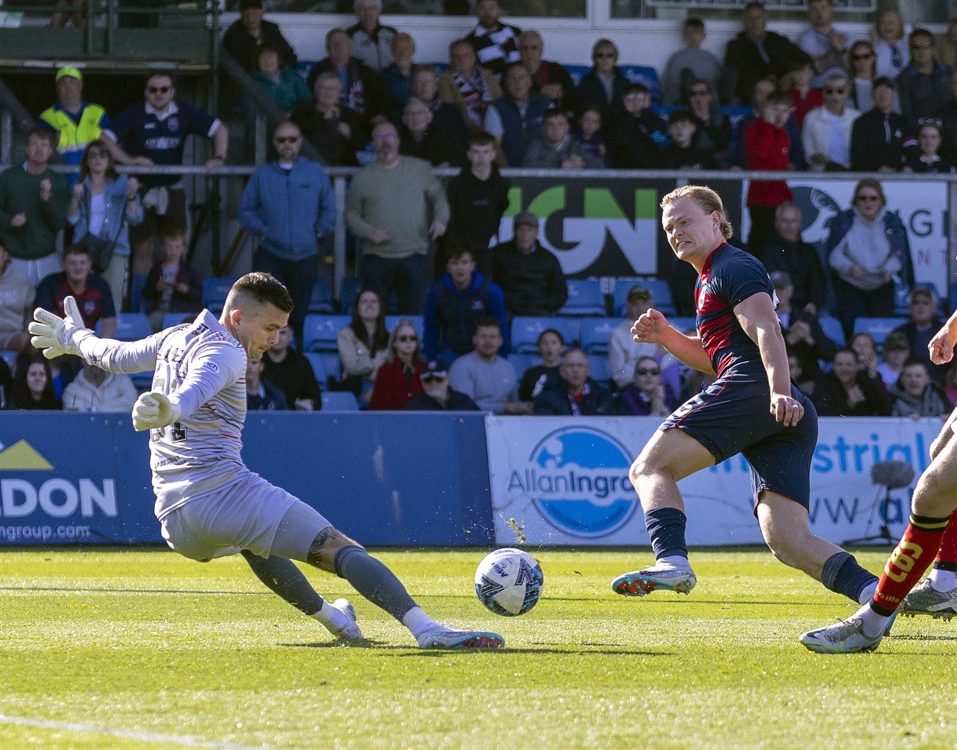 Alex Samuel once again saw injury – this time picked up in the play-off final against Partick Thistle – curtail the start of his season. Picture: Ken Macpherson