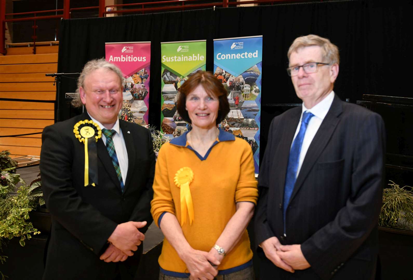Councillors by Ward: 07 Tain and Easter Ross: Derek Louden (Scottish National Party), Sarah Rawlings (Scottish Liberal Democrats) and Alasdair Rhind (Independent). Picture: Callum Mackay