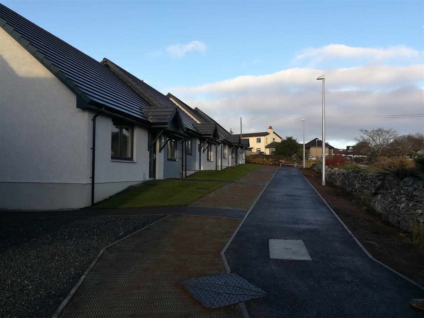 Some of the new bungalows in Gairloch.