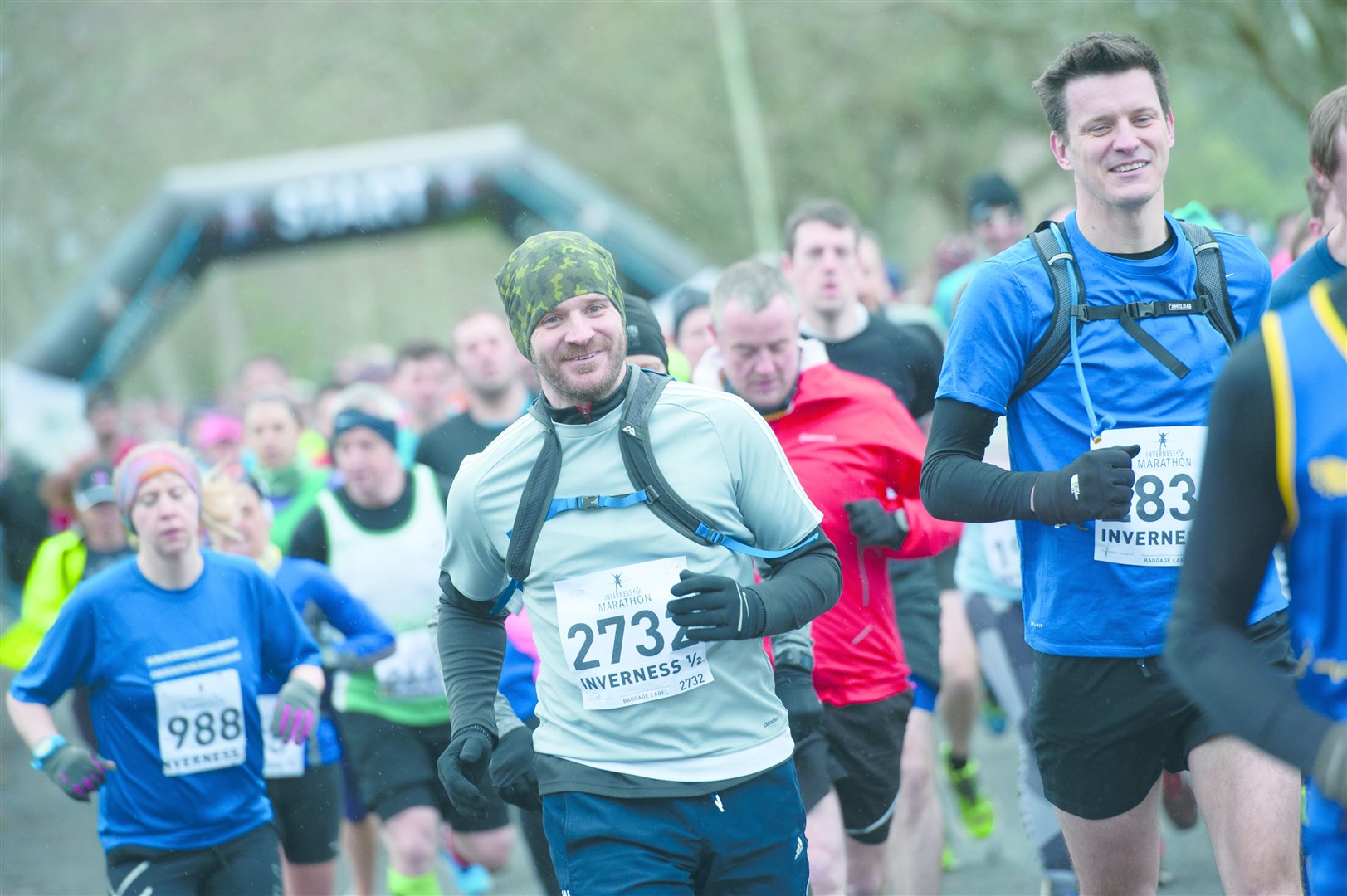 The Inverness Half Marathon and 5k runs take place through the city on Sunday.
