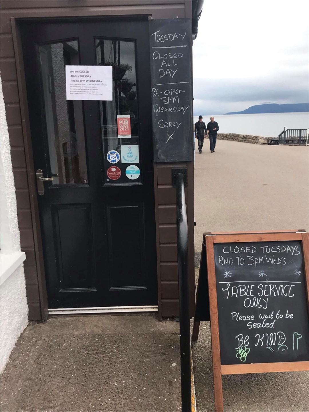 The inn says it has done everything it can to make clear it's closed to non-residents on Tuesdays, to allow it's hard-working staff some down time. Picture: Applecross Inn