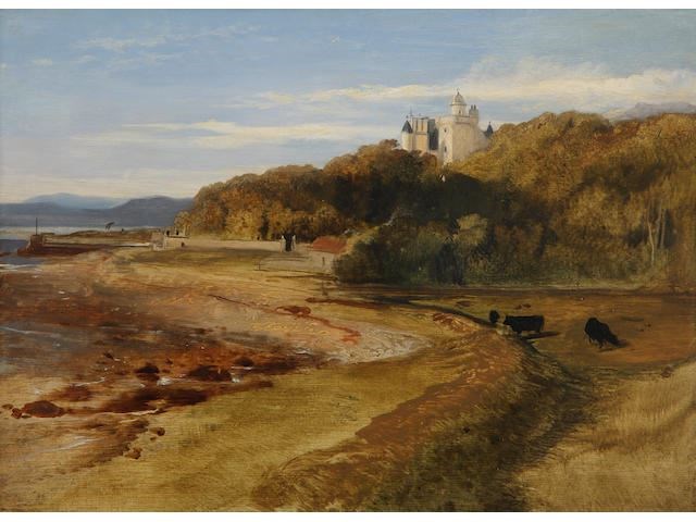 Sir Edward Landseer's landscape with Dunrobbin Castle, dating from around 1835, sold for around £42,000.