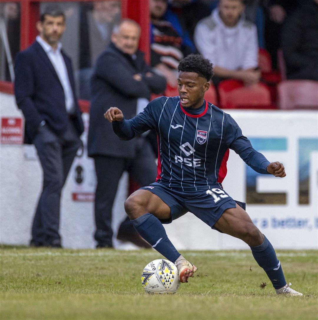 Ross County's Owura Edwards was the home side's best performer