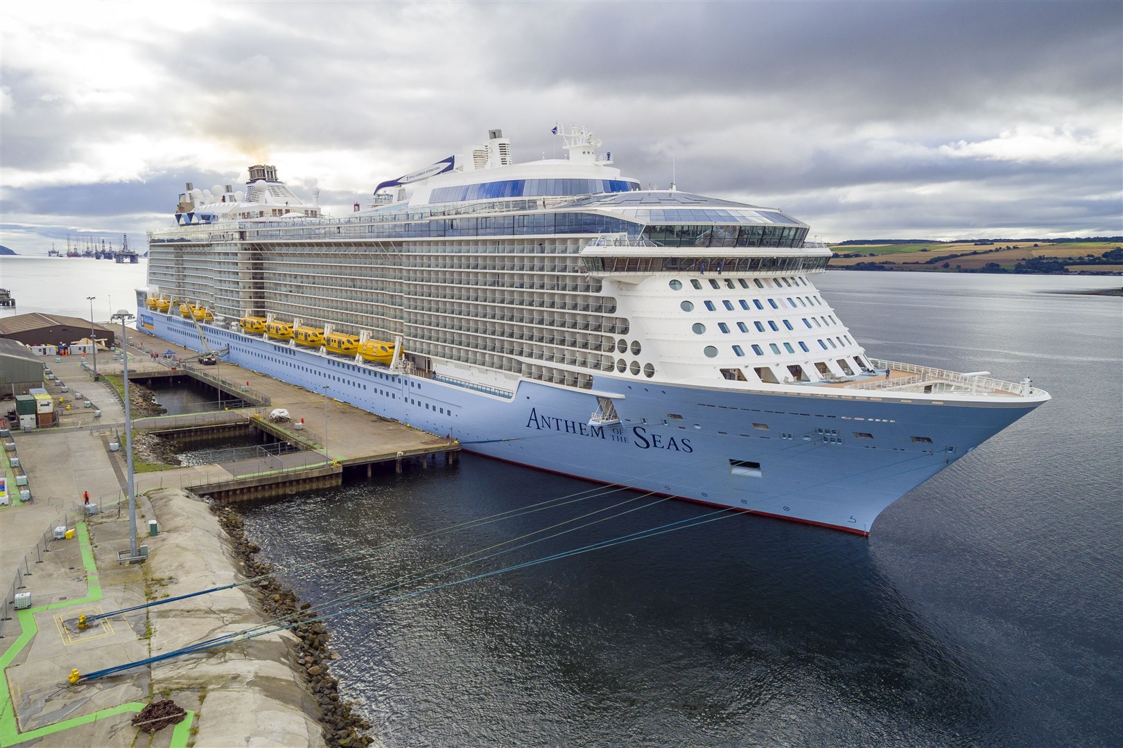 The Anthem of the Seas was among the vessels which brought cruise ship passnegers back to the Highlands after last year's enforced break.