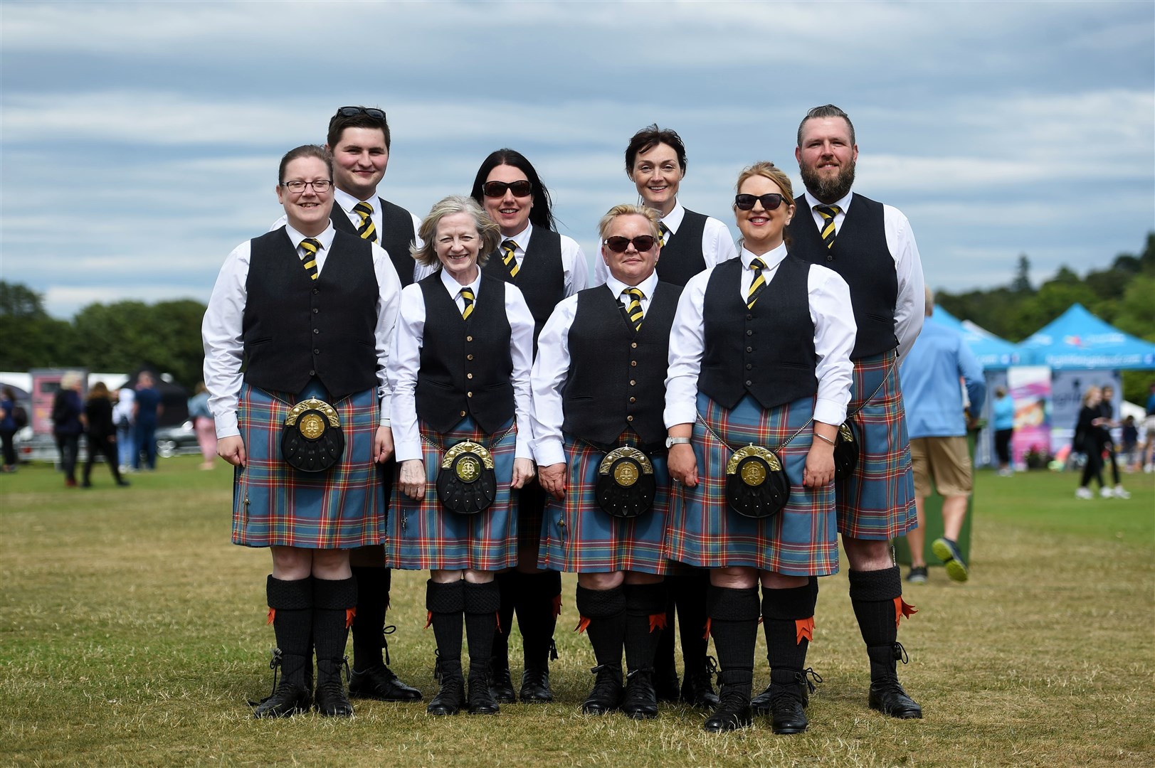 Some members of the City of Inverness Pipe Band . Picture: Callum Mackay..