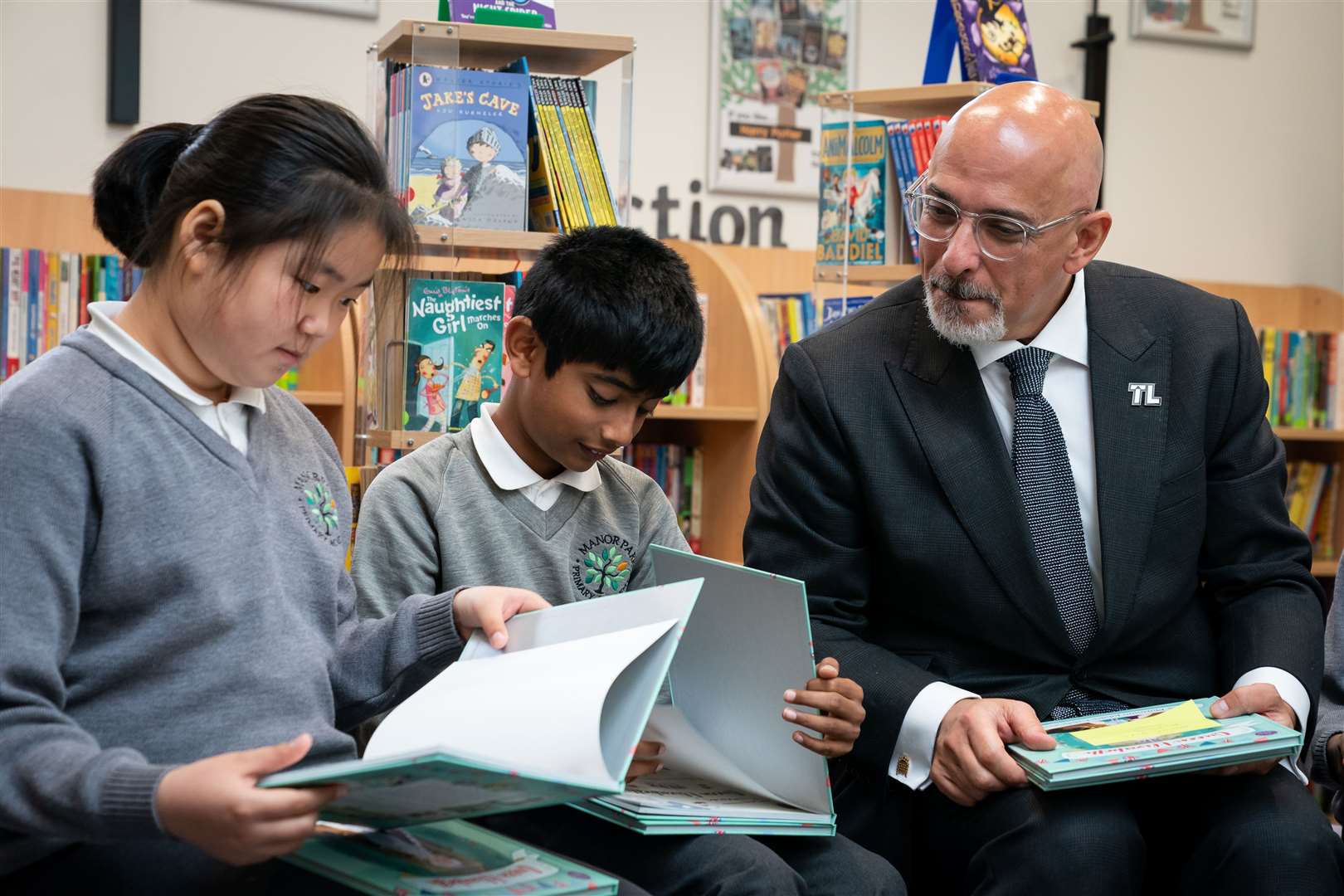 Nadhim Zahawi, right, has called on education leaders to ‘set aside our sort of tribalism’ (Aaron Chown/PA)