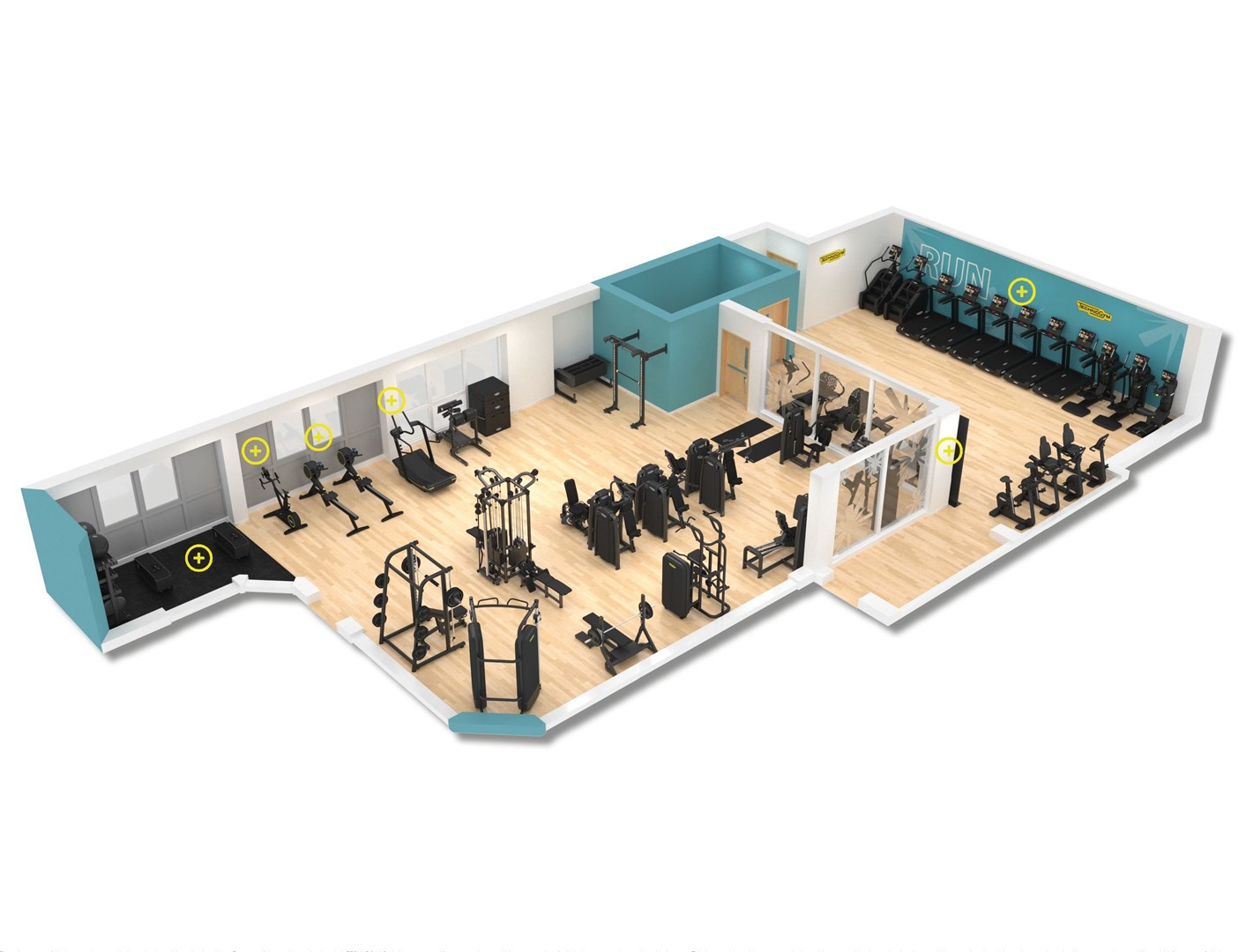 Plans for the new gym at Dingwall Leisure Centre were shared previously. Picture: HLH and Technogym