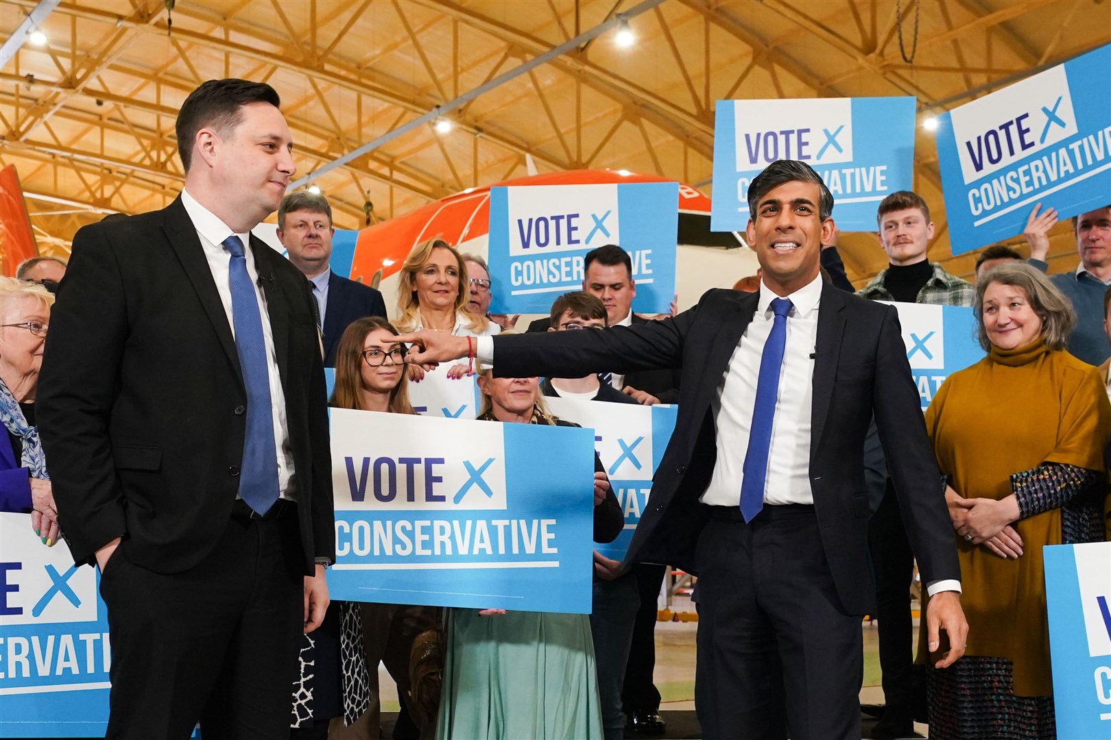 Rishi Sunak said the results had been ‘disappointing’ but hailed his party’s victory in Tees Valley (Owen Humphreys/PA)