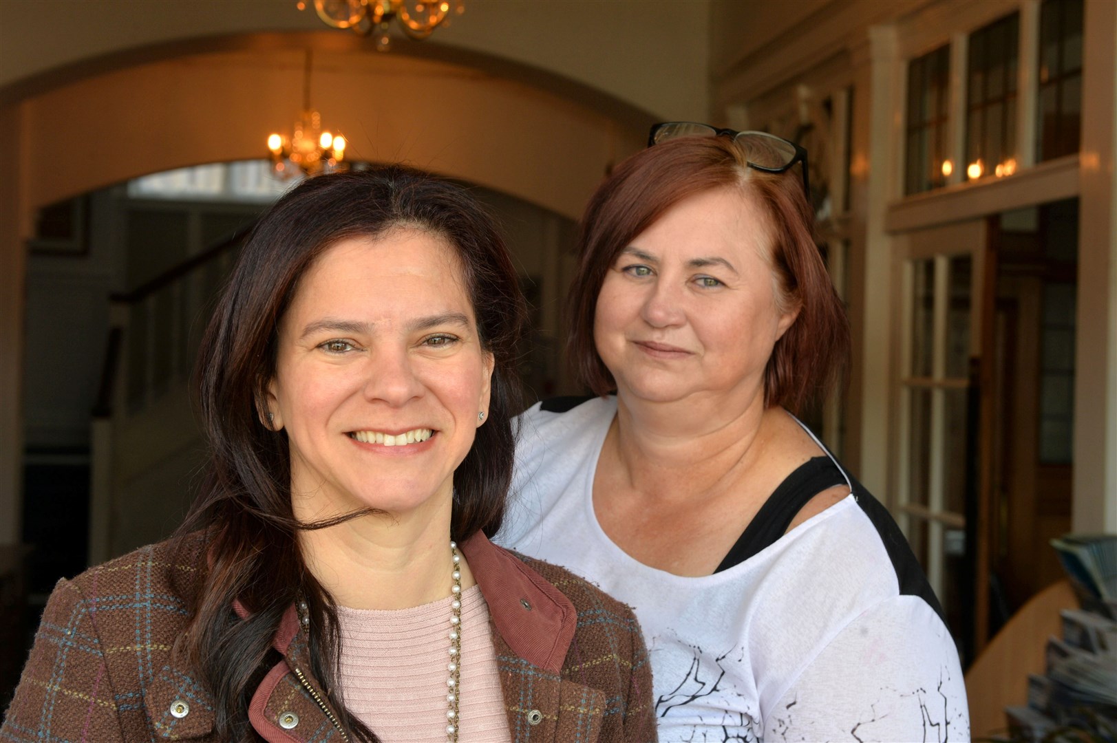 Andrea Fraser and Maxine Worsfold plan to convert the National Hotel in Dingwall into a care home that is filled with love. Picture: Callum Mackay