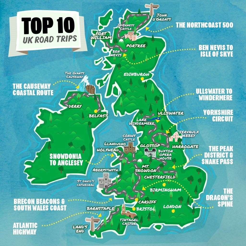 Top ten routes in the UK.