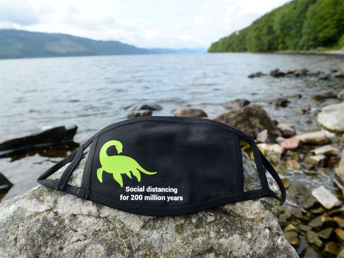 The Nessie face masks are proving popular around the world.