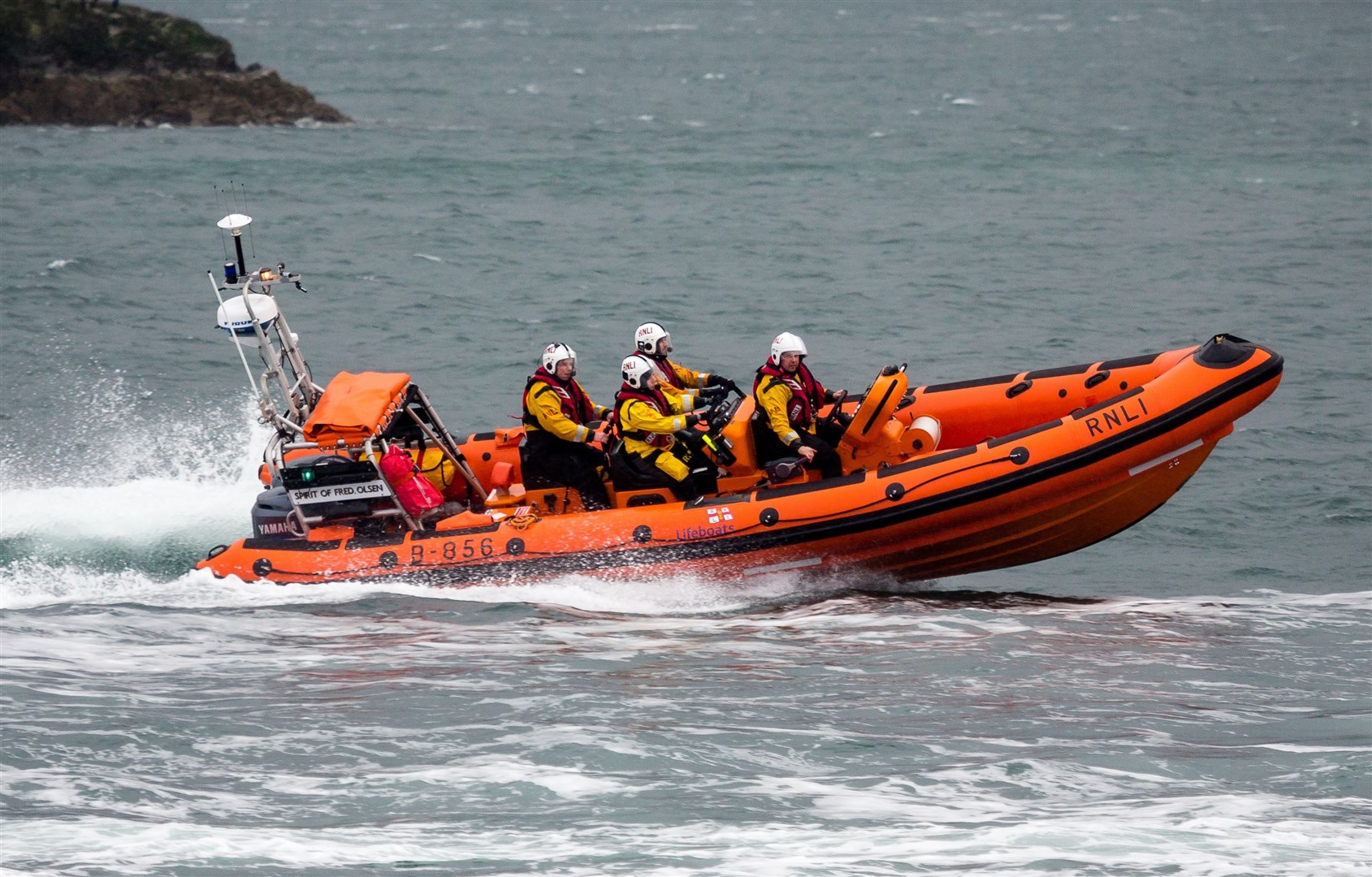 The RNLI's Kyle of Lochalsh lifeboat in action. Picture: RNLI.
