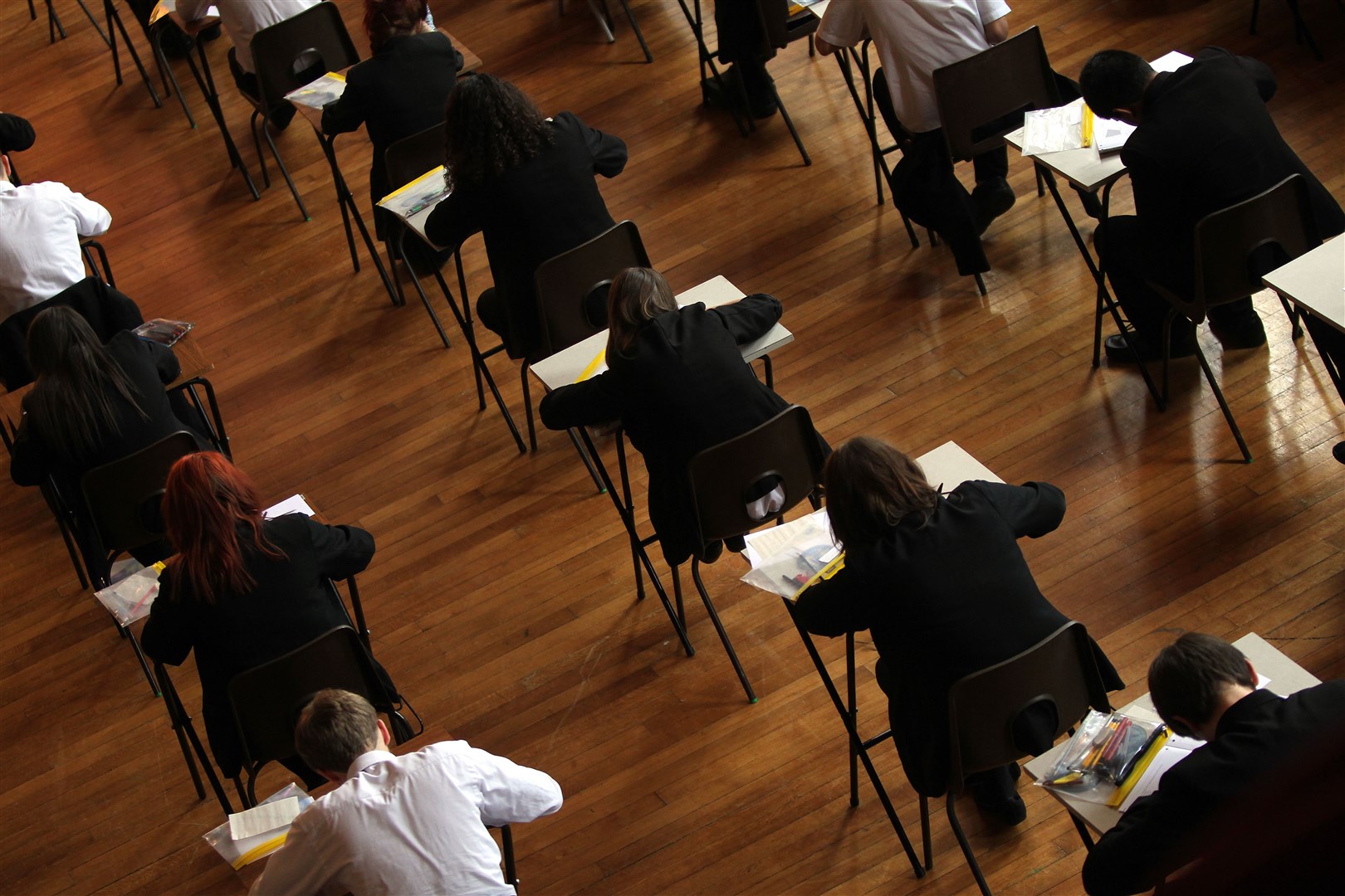 The number of pupils achieving top grades is expected to fall this year (David Davies/PA)
