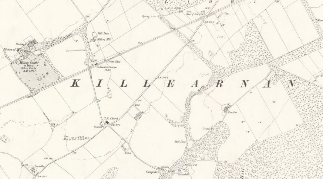 Section of Ordnance Survey map, 2nd edition, Inverness-shire, sheet III, 1092.