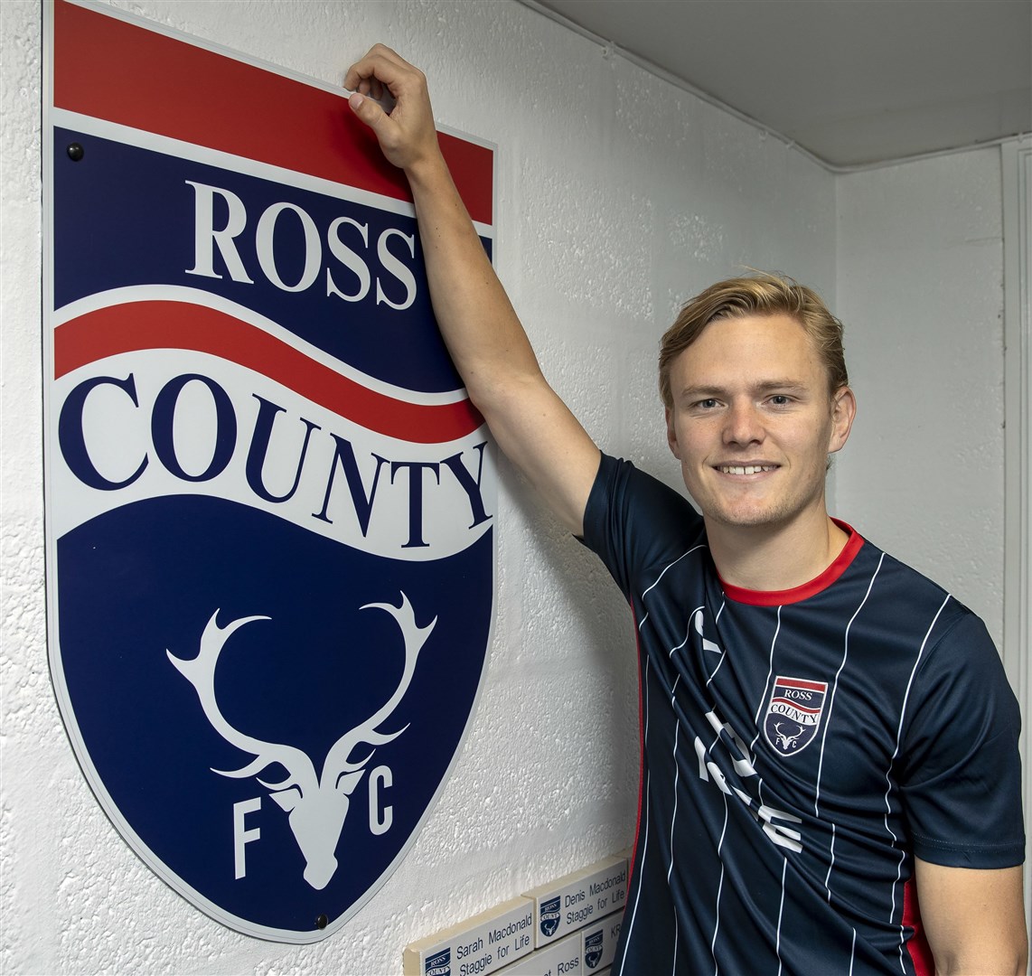 Ross County's new signing Alex Samuel pictured in Dingwall. Picture: Ken Macpherson