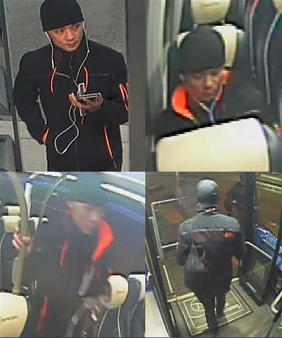 CCTV images of Kiran Pun on a number 1 bus on December 1 (Hampshire Police/PA)