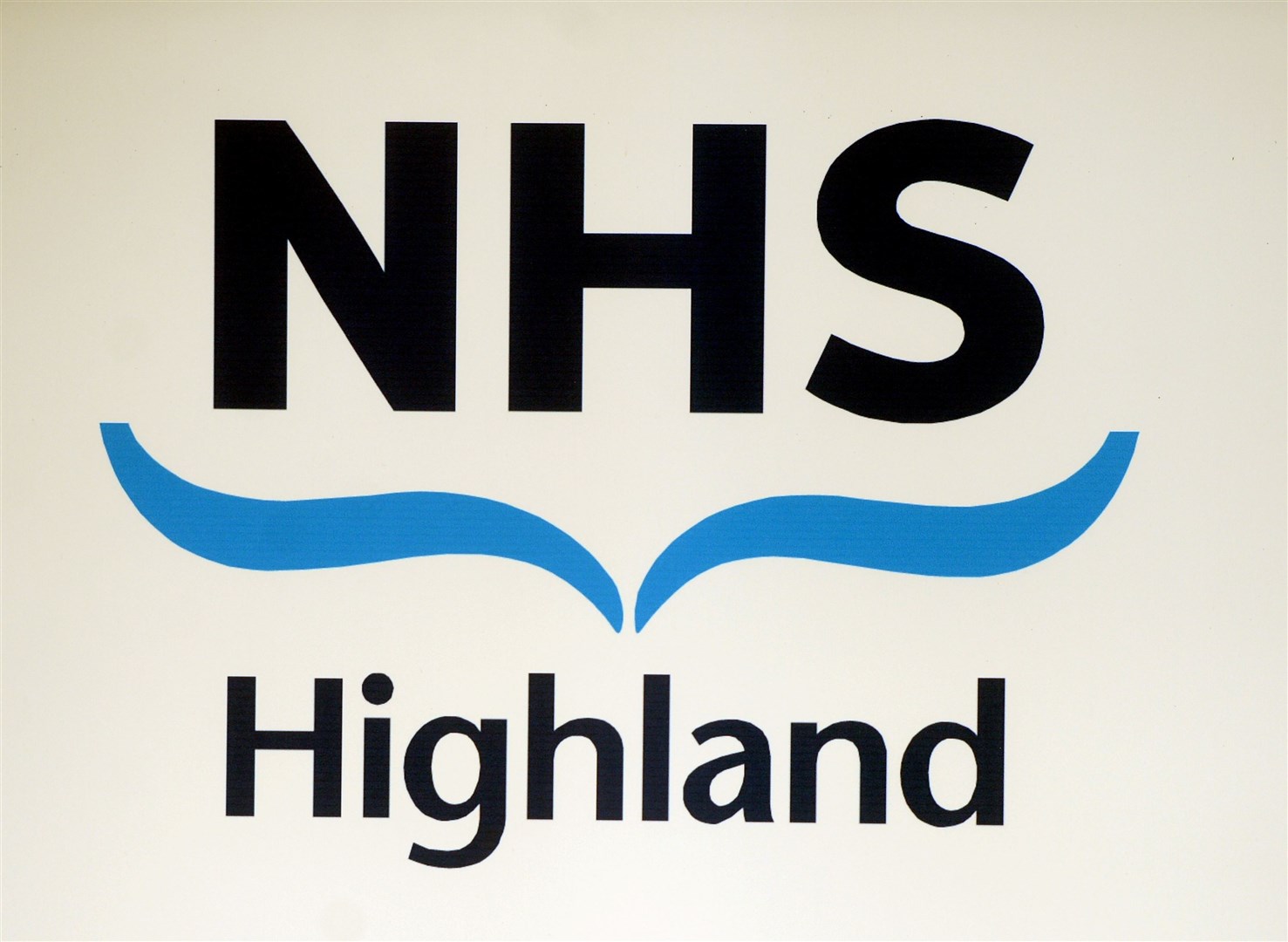 NHS Highland logo sign.
