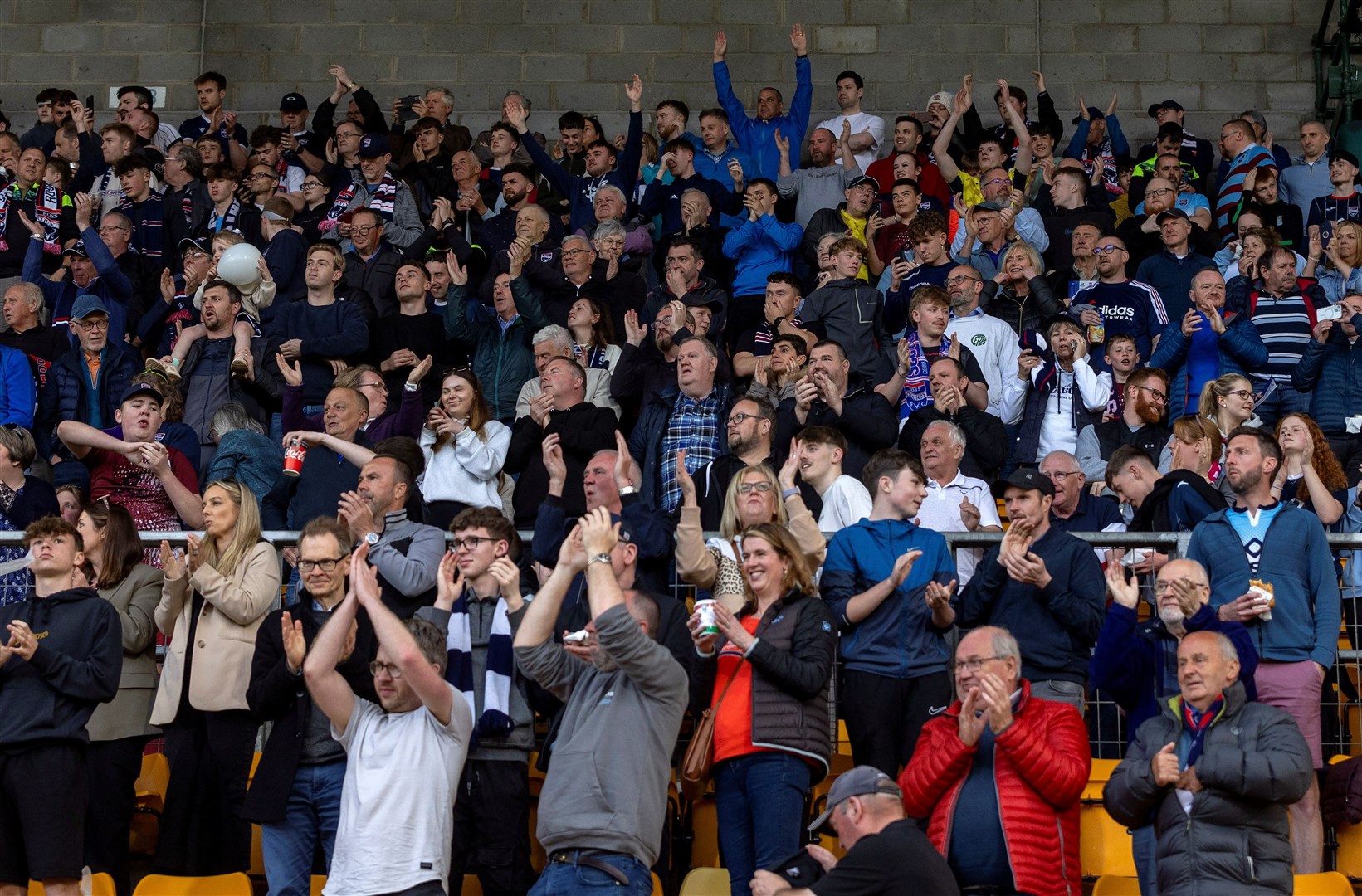 Ross County supporters were in tremendous voice in Perth midweek, and Ross Laidlaw thinks more of the same will be needed on Sunday. Picture: Ken Macpherson