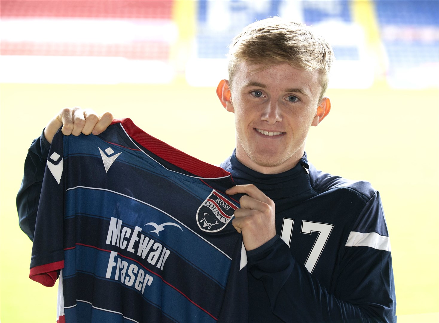 Ross County's new loanee Ewan Henderson is looking to follow Ryan Christie's lead to force his way into the Celtic team. Picture: Ken Macpherson