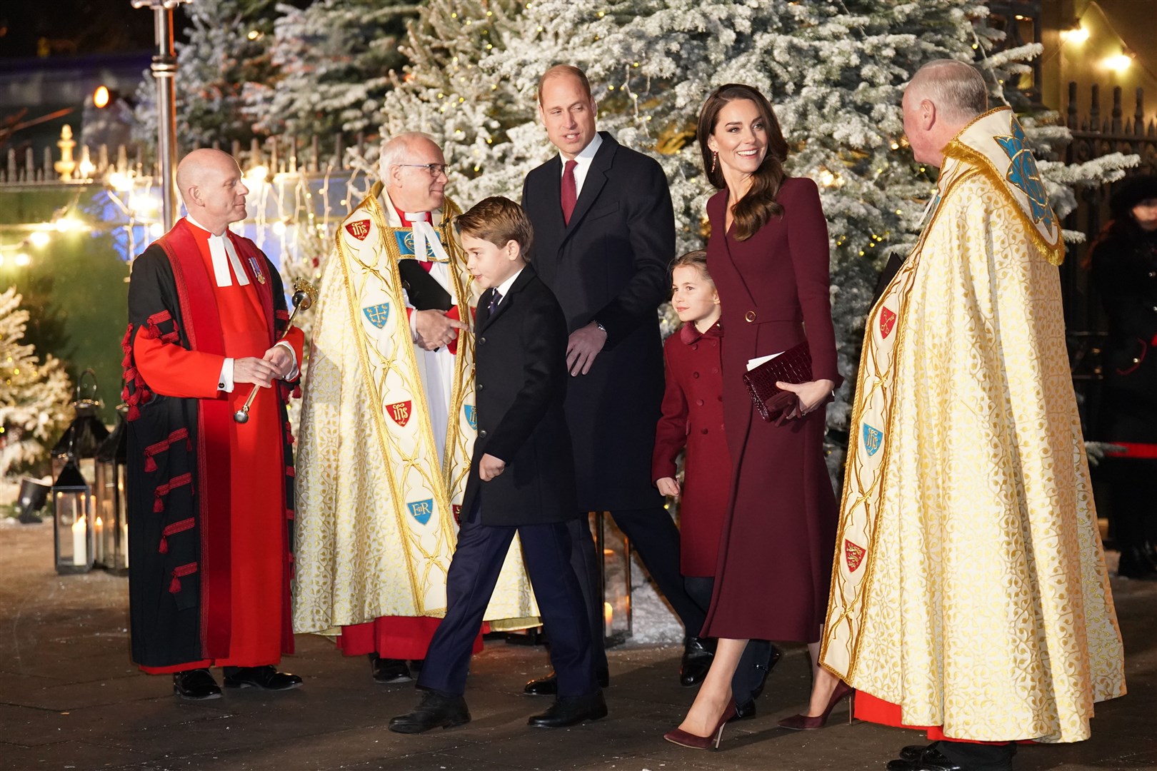 The family attended the Together at Christmas Carol Service at Westminster Abbey earlier this month (James Manning/PA)