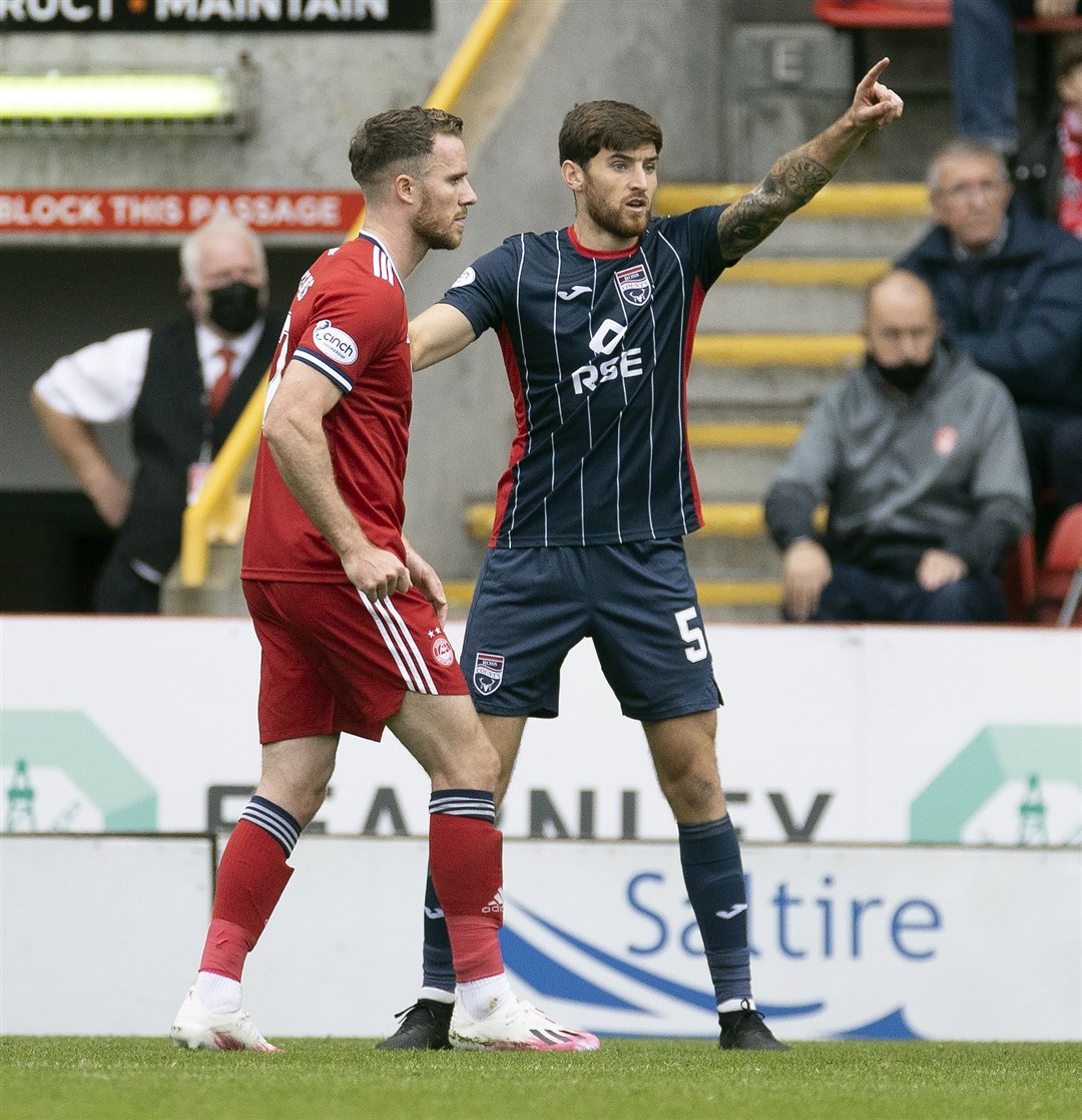 Jack Baldwin made his Ross County debut away at Aberdeen, where the Staggies came within minutes of victory. Picture: Ken Macpherson