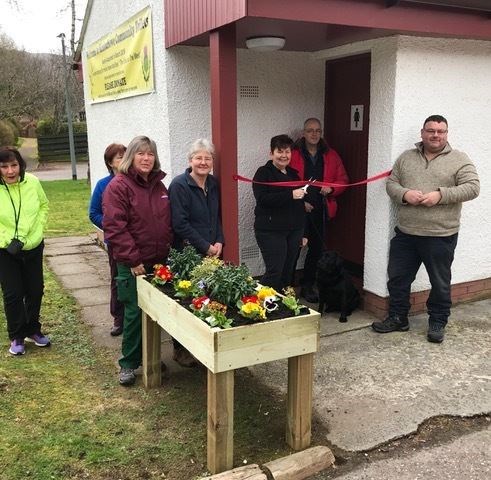 Karen Twist, a director of the Community Out West Trust, cut the tape at the opening earlier this year along with fellow members Andrew Peacock and Mary Peart and well-wishers. Now more efficient water management facilities will be installed.
